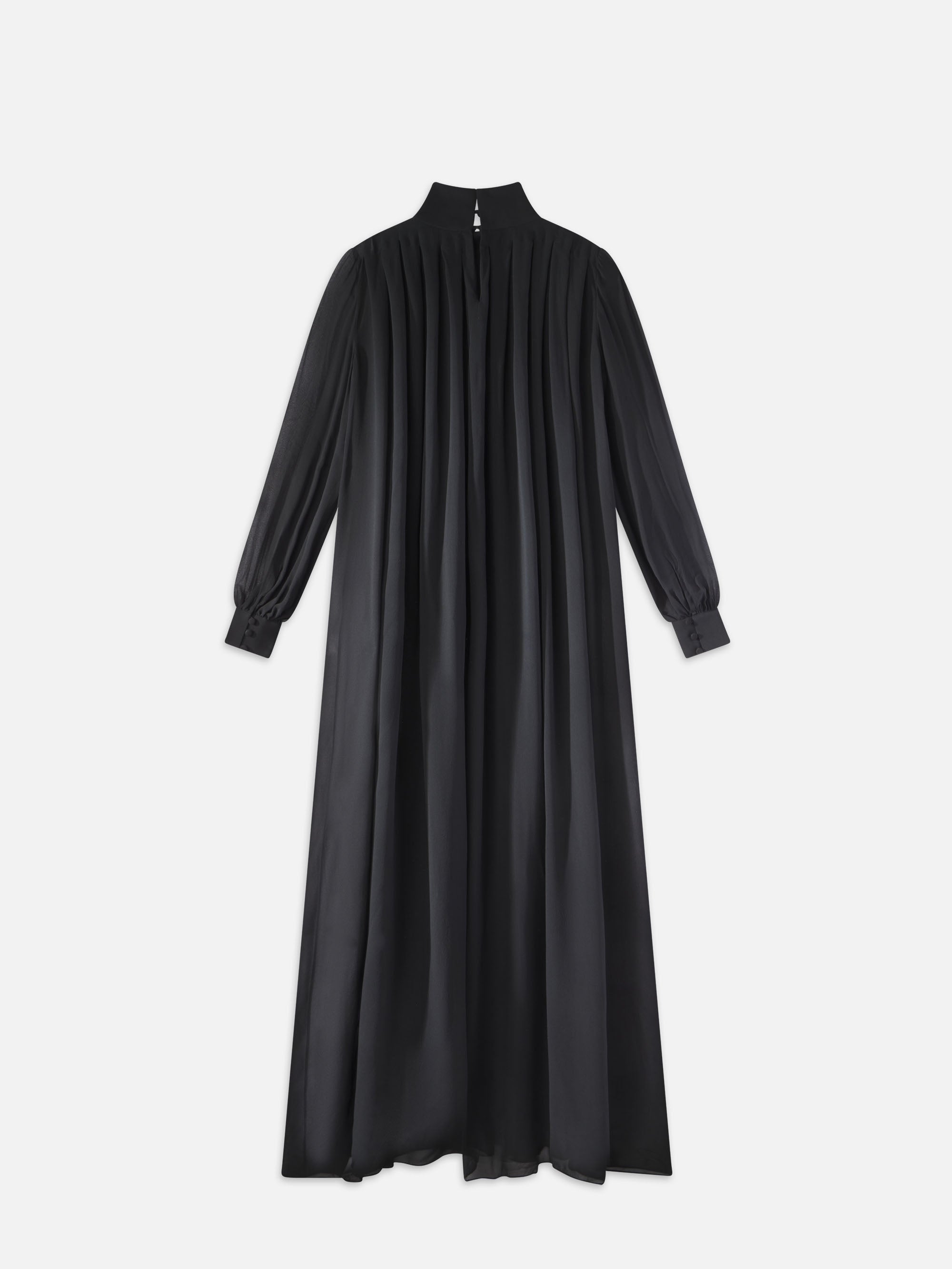 Elegant Black Pleated Column Maxi Dress for Women - Perfect for Evening Parties, Weddings & Formal Events