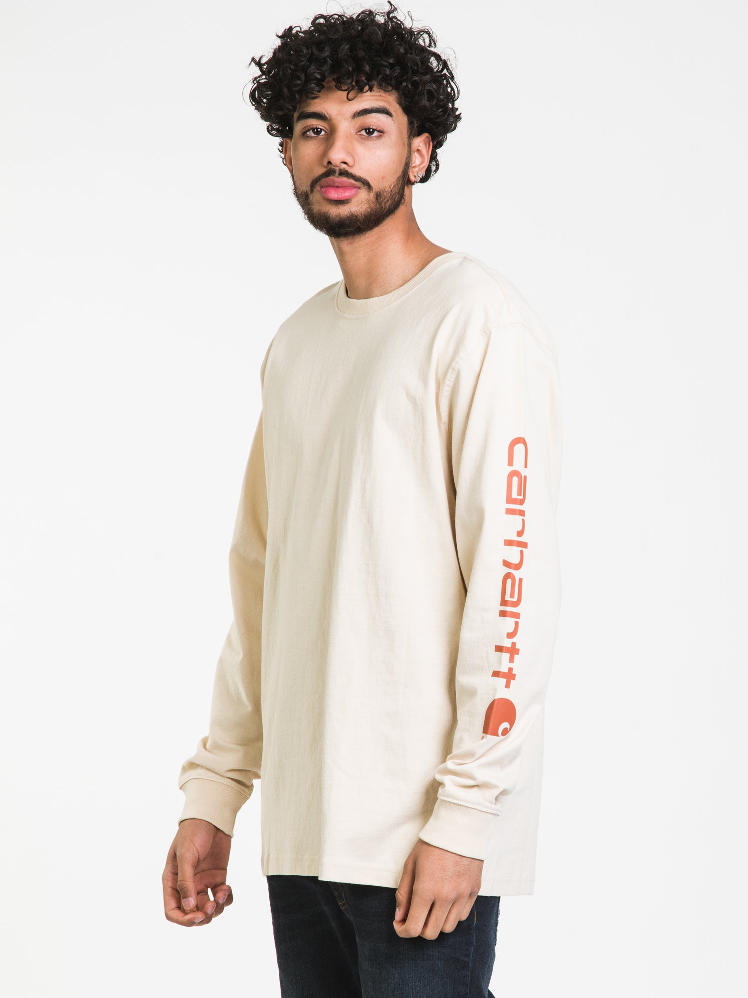 Carhartt Signature Long Sleeve T-Shirt for Men - Durable Workwear & Casual Wear - Clearance Sale - Perfect for Construction, Outdoor Work & Everyday Comfort
