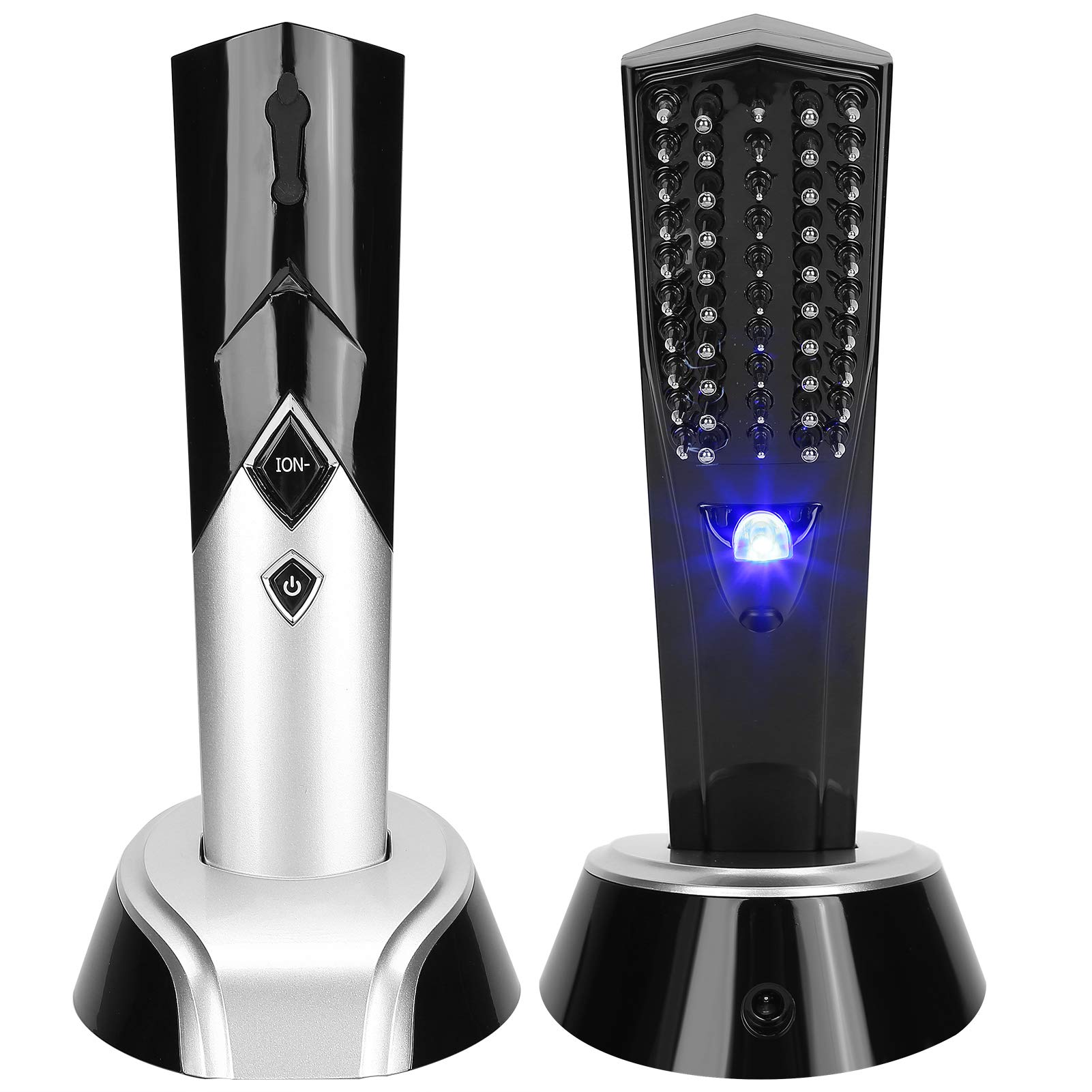 Electric Scalp Massage Comb with Blue Light & Negative Ion - Hair Growth Stimulator, Vibrating Massager & Liquid Guide Comb for Salon-Quality Treatment at Home | Perfect for Relaxation, Hair Care & Styling