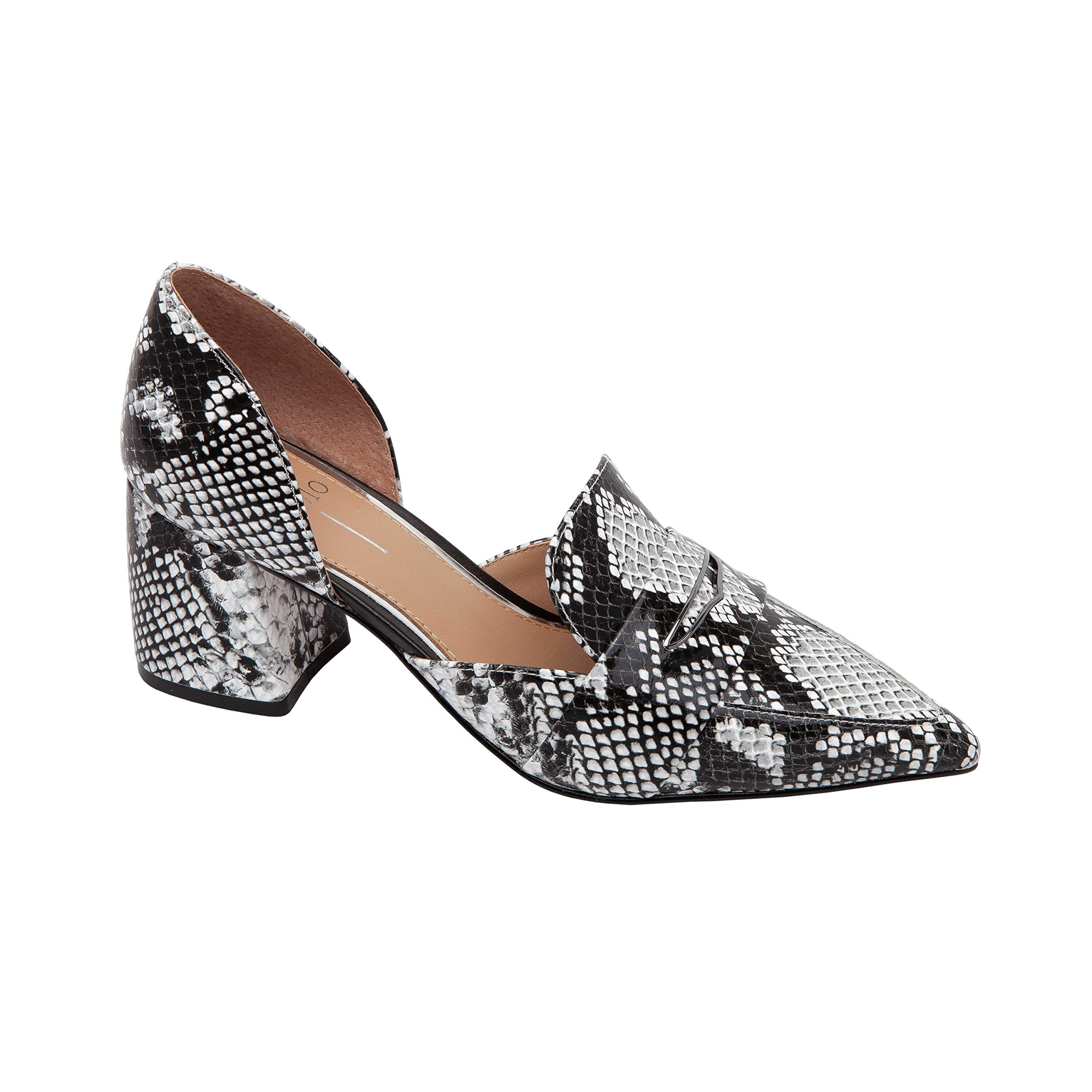 Linea Paolo Women's Stylish Two-Piece Mid-Heel Penny Loafers - Comfortable Block Heel Shoes for Work, Office & Casual Outfits | Fall Fashion Collection