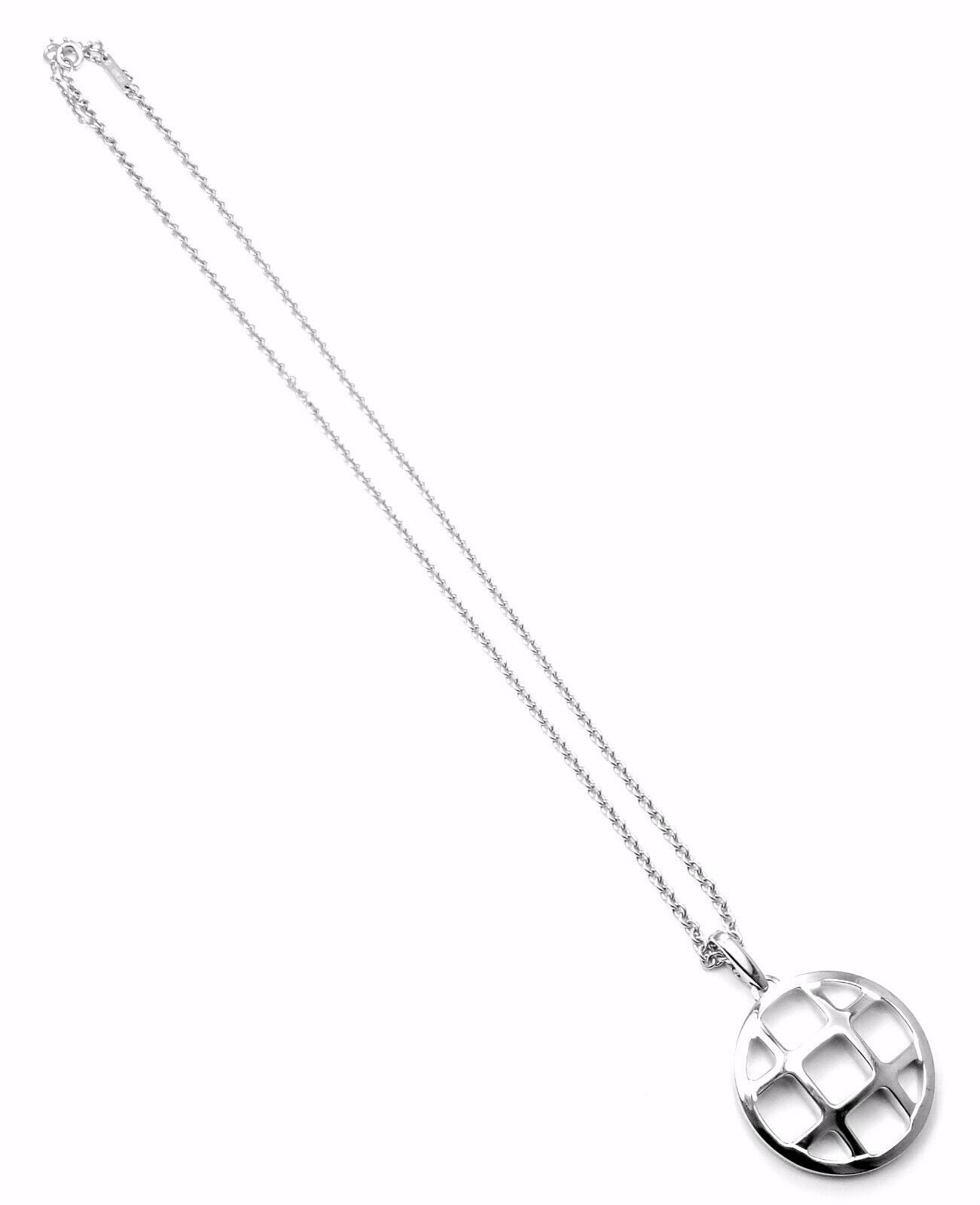 Authentic Cartier 18k White Gold Pasha Large Pendant Chain Necklace for Women - Luxury Gift for Anniversary, Birthday & Special Occasions