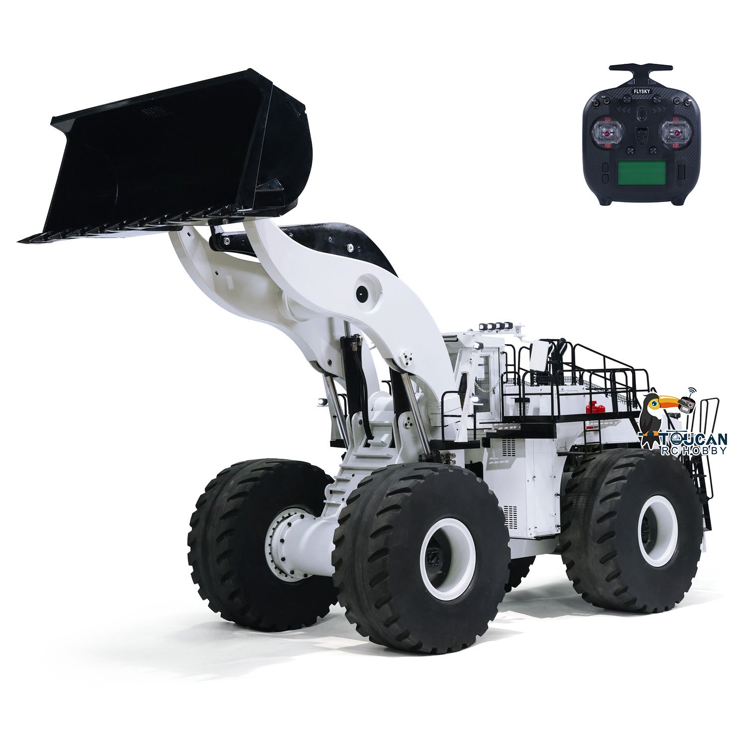 150KG TOUCAN L2350 1/14 Scale Heavy Duty RC Hydraulic Excavator Loader - Remote Control Construction Truck Toy for Adults & Kids, DIY Model (150x58x60cm) - Perfect for Construction Simulation, STEM Learning & Outdoor Play