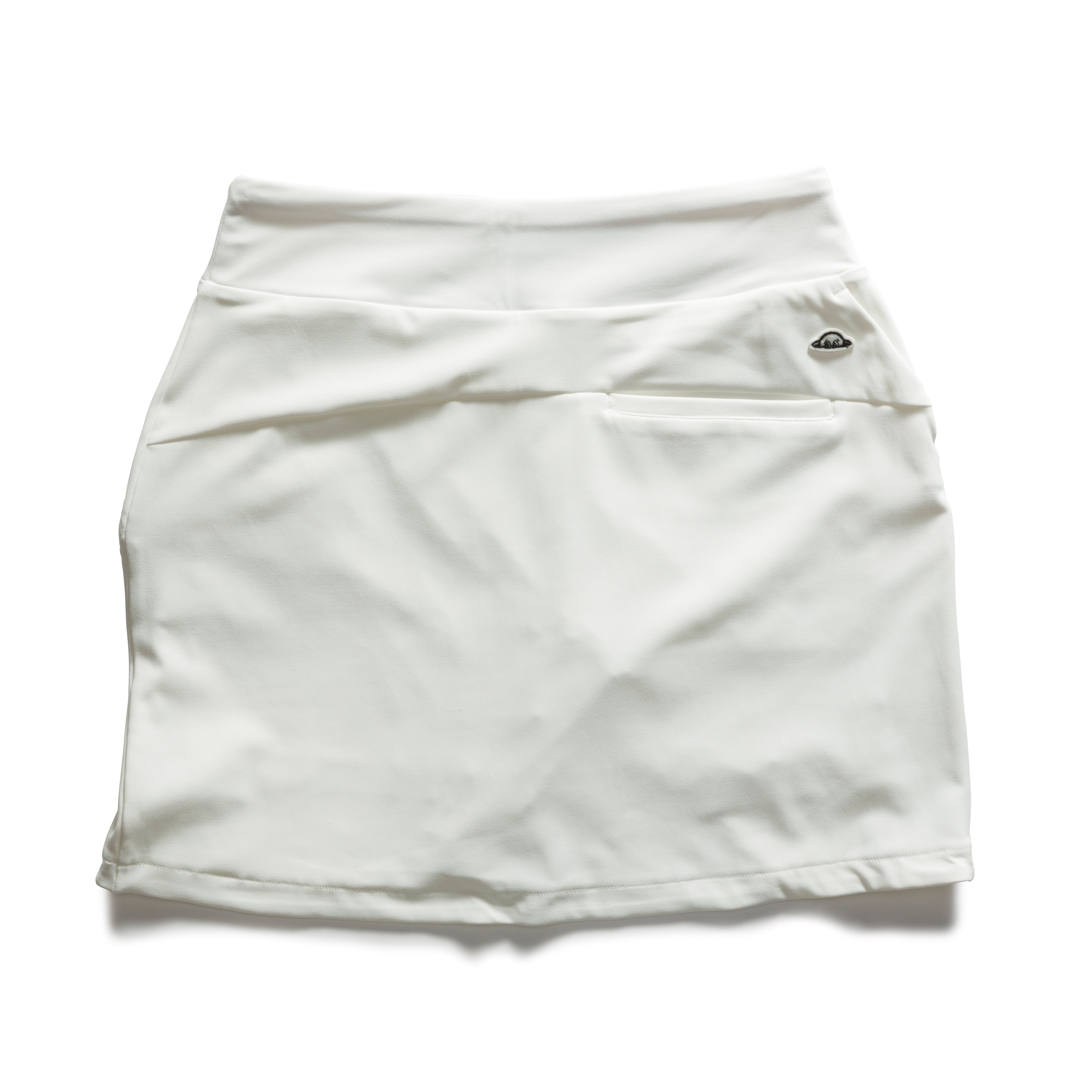 Radmor Yesler Skort - Women's Athletic Tennis Skirt with Shorts - Snow White - Perfect for Tennis, Golf, Running & Workouts