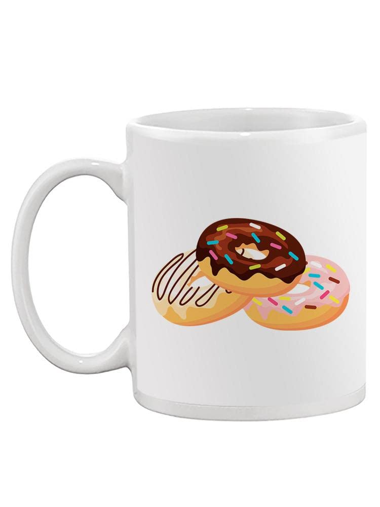 Handmade Donuts Ceramic Coffee Mug - Unique Gift for Donut Lovers, Birthday & Housewarming Present - Perfect for Morning Coffee, Tea Time & Cozy Kitchen Decor
