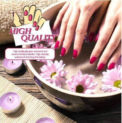 iWin Professional Nail Glue - Super Strong Adhesive for Acrylic Nails, False Nail Extensions & Nail Art (3-Pack, White) | Salon Quality, Long-Lasting Bond for Manicures & DIY Nail Designs