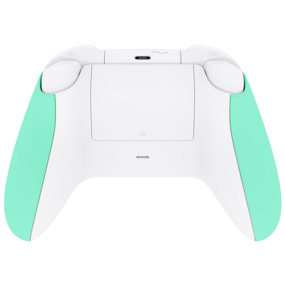 eXtremeRate Mint Green Back Panels & Non-Slip Side Rails for Xbox Series S/X Controller - Ergonomic Grip for Enhanced Gaming Performance - Perfect for FPS, Racing & Competitive Gaming (Controller Not Included) PX3P314