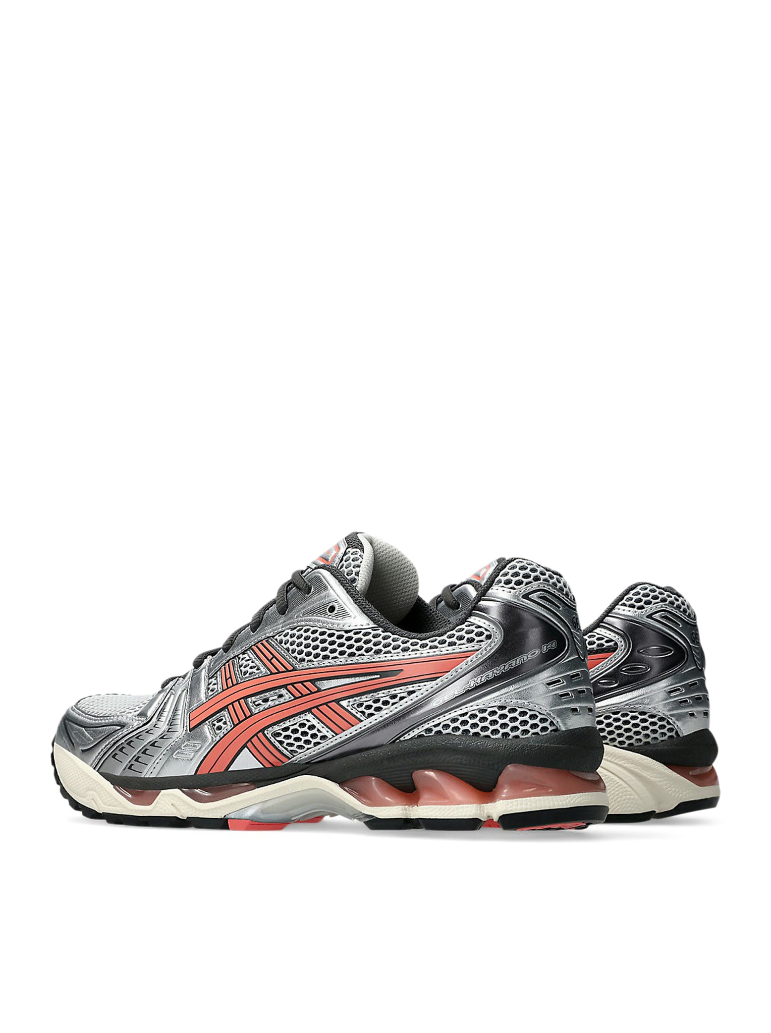 ASICS GEL-Kayano 14 Running Shoes for Men & Women - White/Papaya - Premium Cushioning & Support for Long-Distance Running, Jogging, and Workouts