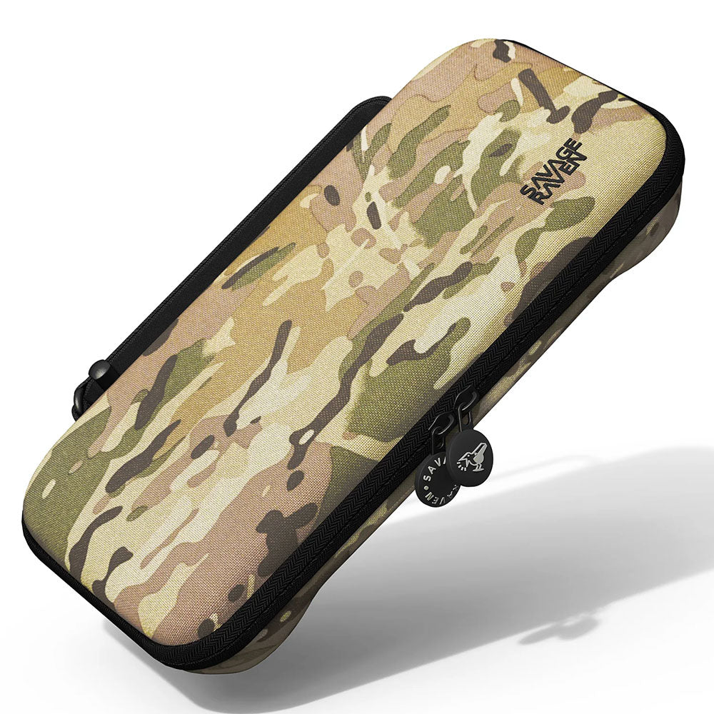 Savage Raven by Skull & Co. EDC Carrying Case for Nintendo Switch 2 with Stand Grip - Multi Camo | Protective Travel Storage Case for Switch 2 Console & Accessories | Perfect for Gaming On-The-Go, Travel, and Outdoor Adventures