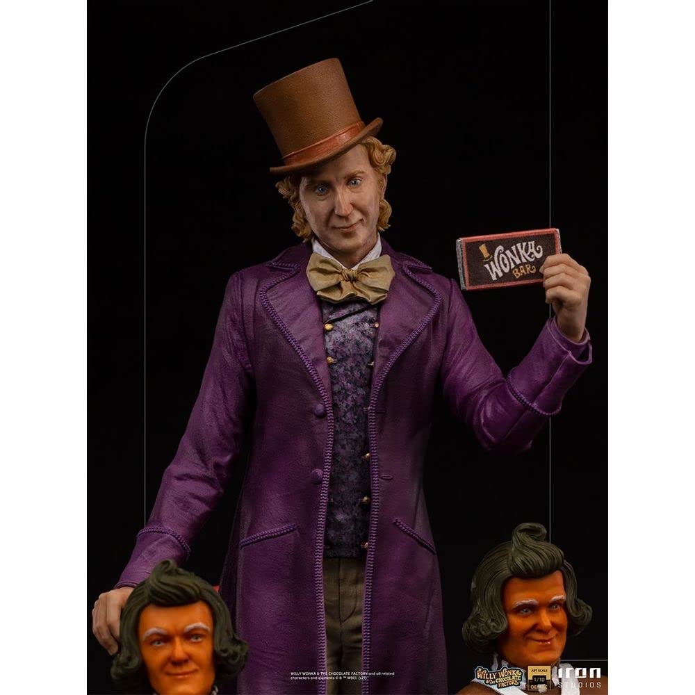 Iron Studios Willy Wonka Statue 1/10 Art Scale - Collectible Figure from Charlie and the Chocolate Factory - Perfect for Movie Fans, Shelf Display & Gift Giving