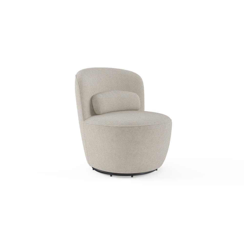 Ada Fabric Swivel Accent Lounge Chair for Living Room - Modern Relaxing Recliner with 360° Rotation, Perfect for Reading, TV Watching & Small Spaces