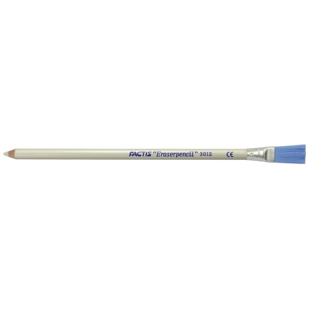 FACTIS 12-Pack Eraser Pencils with Brush - Perfect for Sketching, Drawing & Art Projects - Ideal for Artists, Students & Professionals