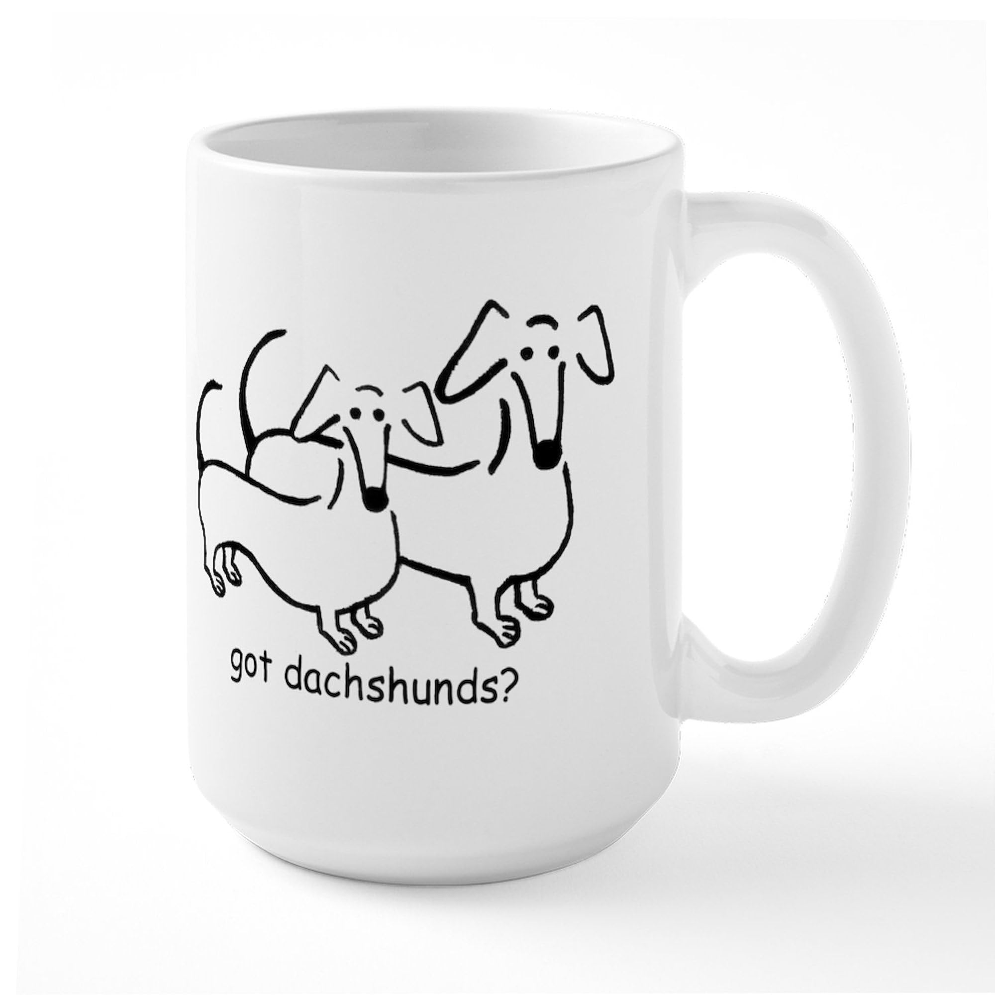 Got Dachshunds? 15 oz Ceramic Coffee Mug - Funny Dachshund Lover Gift for Tea & Coffee - Perfect for Home, Office, or Gifts