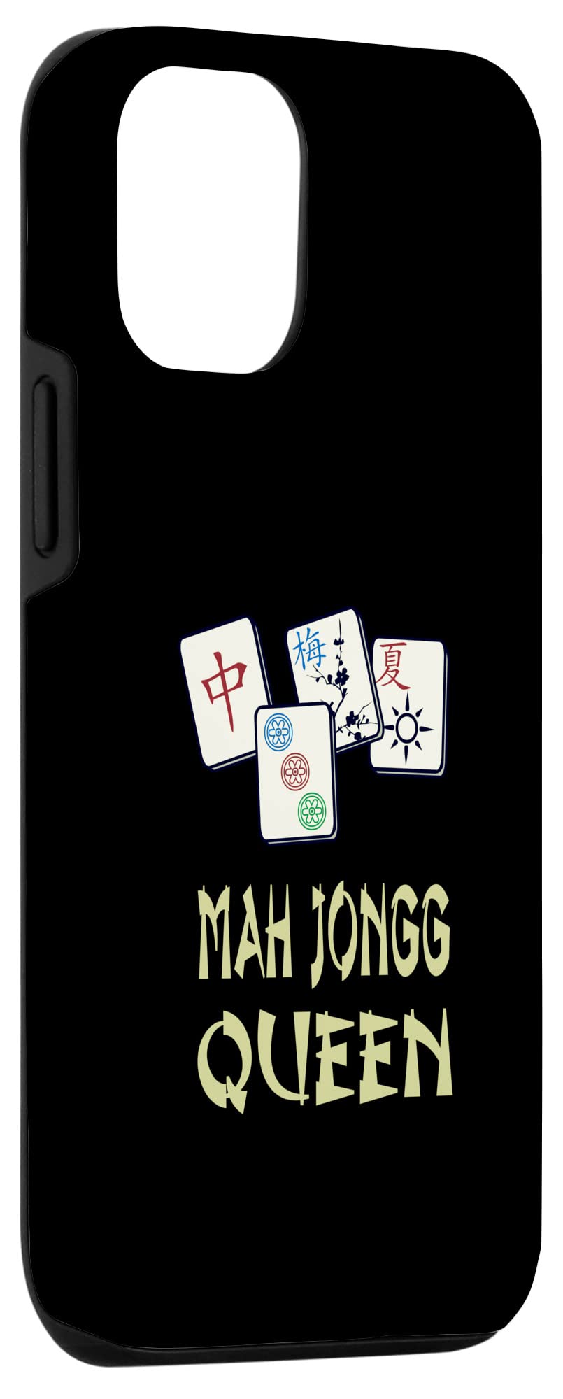iPhone 12/12 Pro Cute Mahjong Tile Phone Case - Stylish Chinese Jewish Game Design for Protection & Fashion | Perfect for Game Nights, Travel & Cultural Enthusiasts