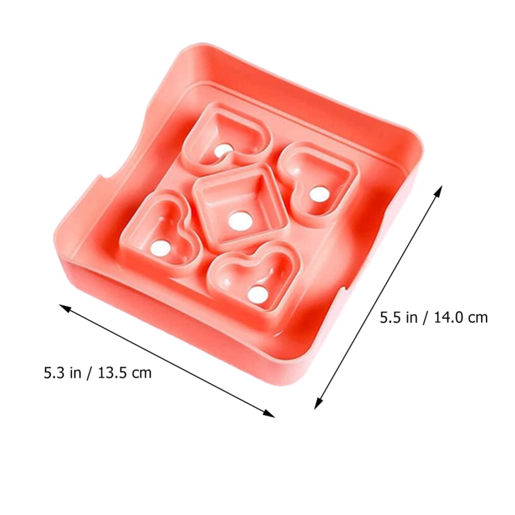 2pcs Heart-Shaped Sandwich Molds - Plastic Bread Making & Cake Decorating Tools - Mini Sandwich Cutters for DIY Kitchen Utensils - Perfect for Valentine's Day, Kids Lunch Box & Party Snacks
