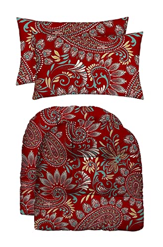 Eastman Berry Red Paisley