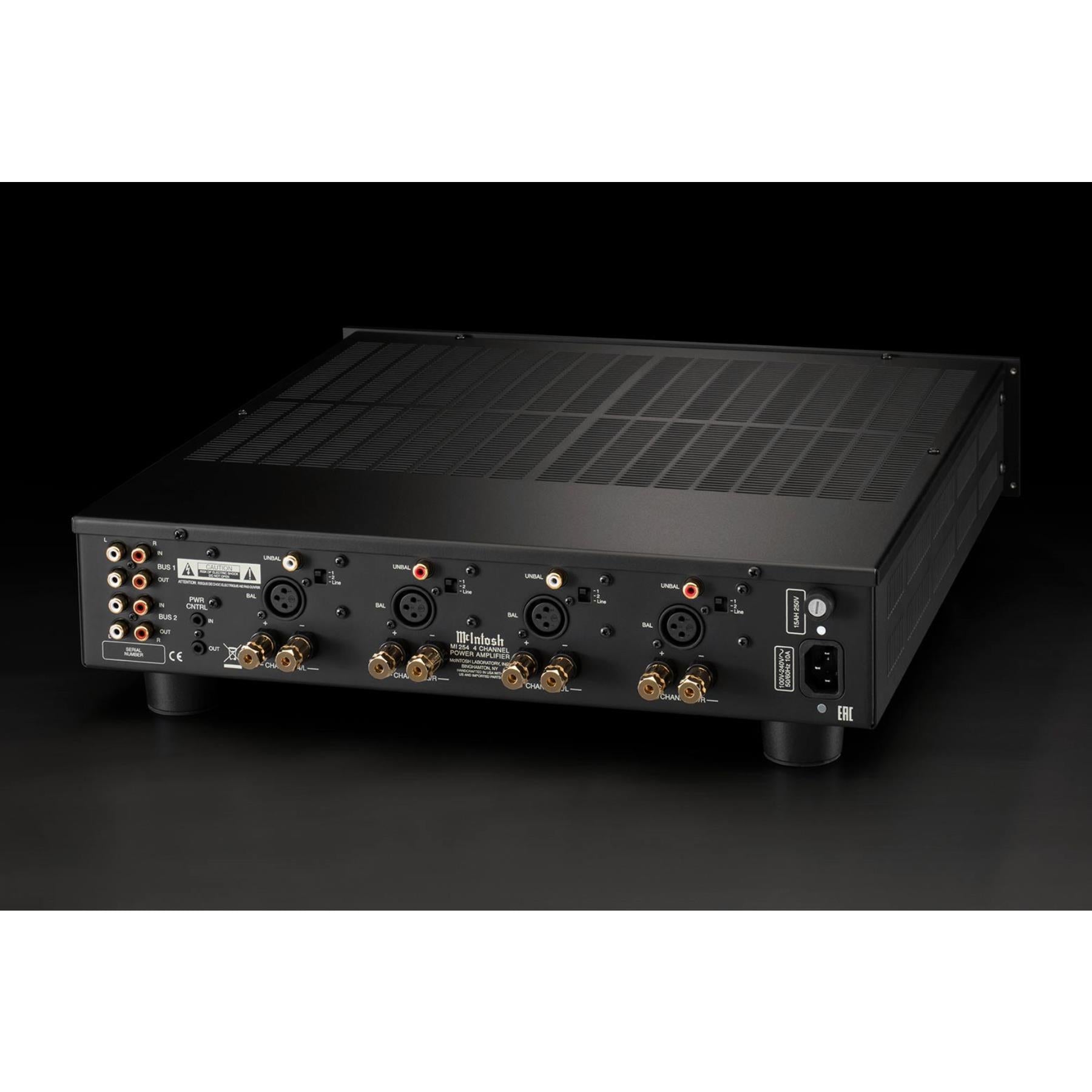 McIntosh MI254 4 Channel Digital Power Amplifier - High Performance Audio for Home Theater & Car Audio Systems | Perfect for Multi-Room & Professional Installations