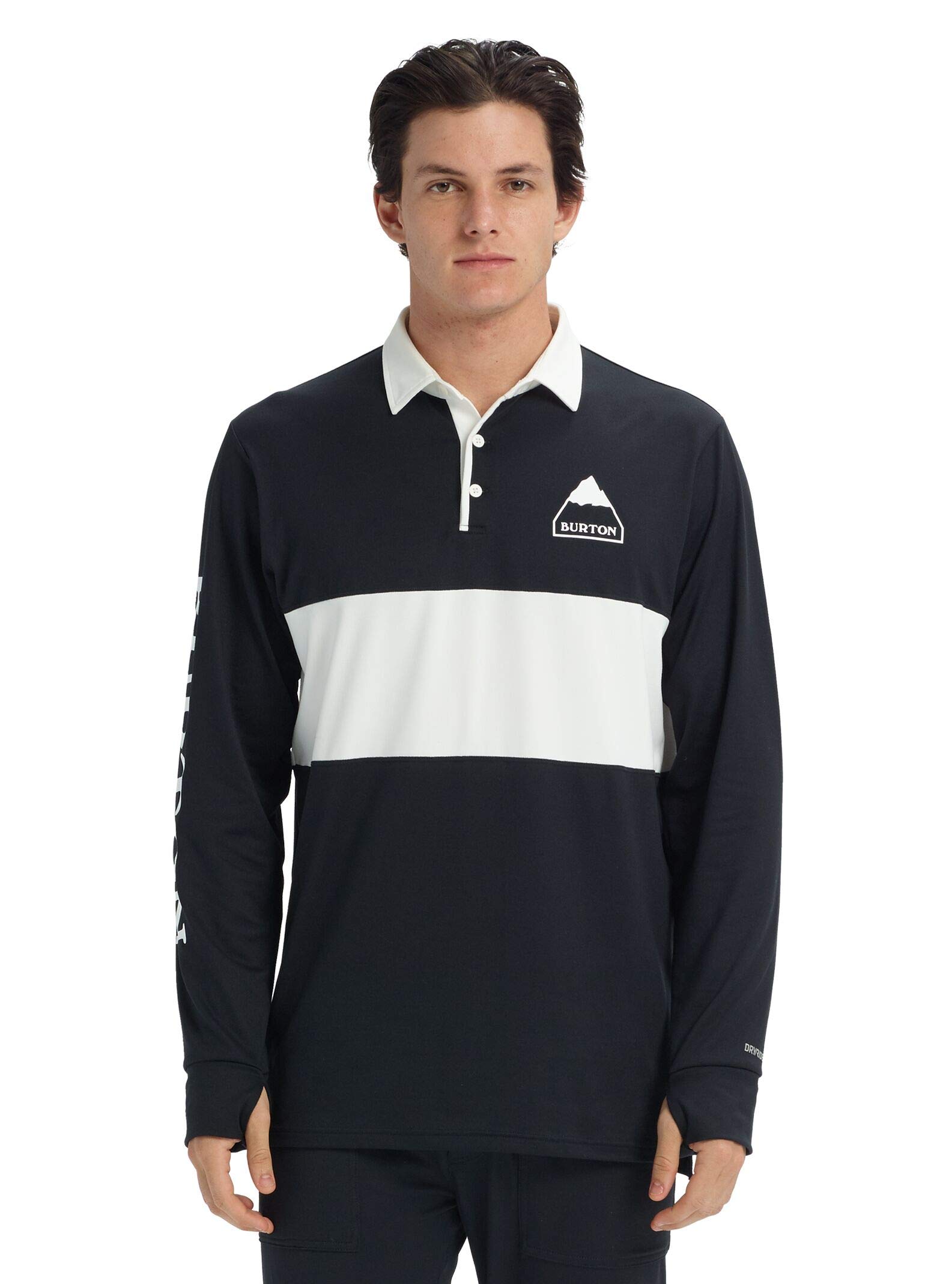 Burton Men's Midweight Rugby Shirt - Comfortable & Durable Cotton Blend for Casual Wear, Sports & Outdoor Activities