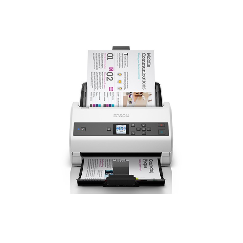 Epson WorkForce DS 870 A4 Duplex Sheet-Fed Document Scanner - High-Speed Scanning for Office & Home Use, Perfect for Digitizing Receipts, Contracts & Business Documents