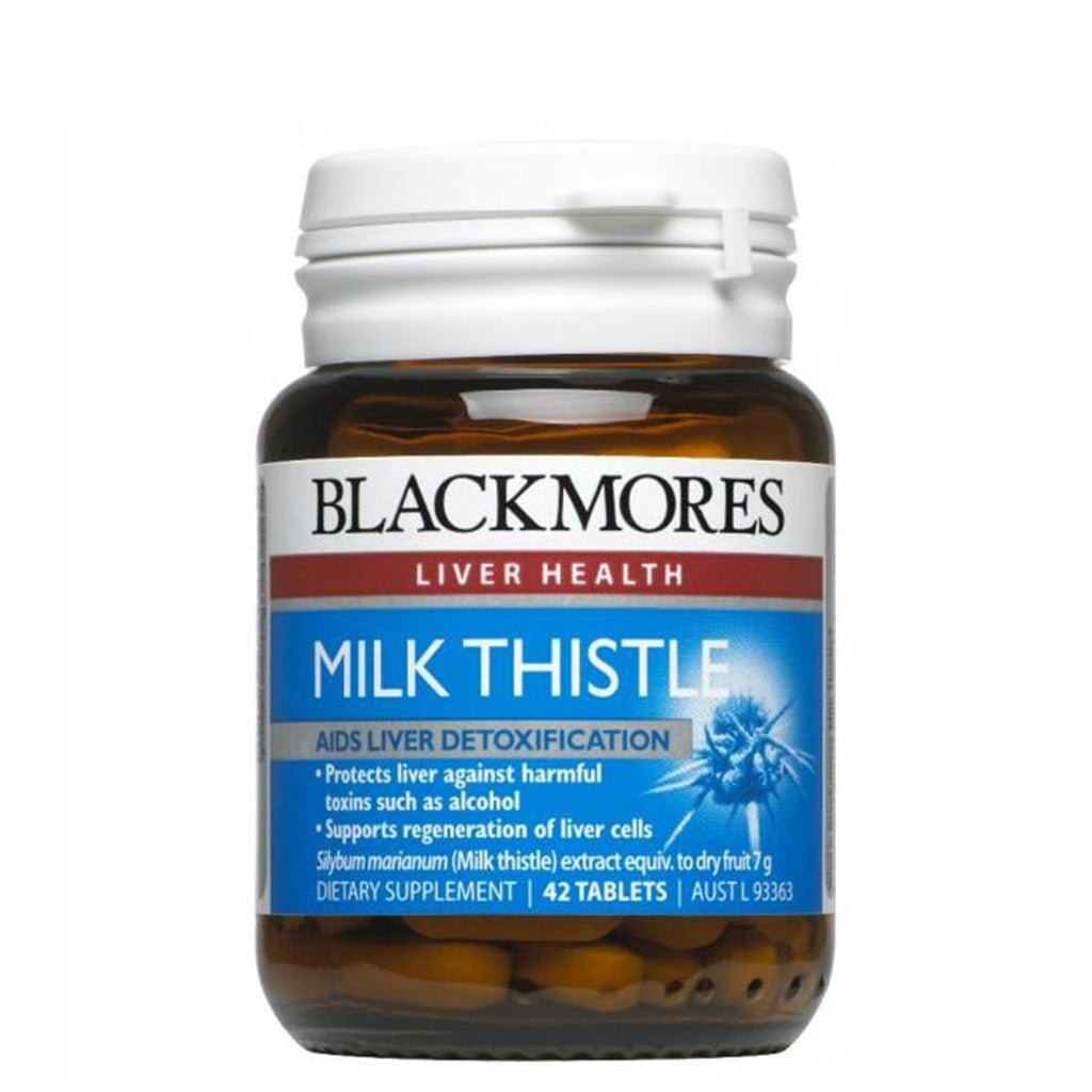 Blackmores Milk Thistle Capsules - Liver Support & Detox Supplement for Adults - Natural Antioxidant for Liver Health - Perfect for Post-Party Recovery & Daily Wellness