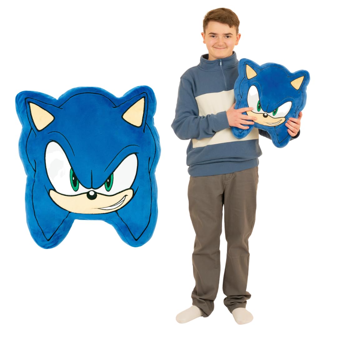 Franco Anime Gaming Bedding Super Soft Cozy Plush Decorative Pillow - Sonic The Hedgehog Theme - Perfect for Gaming Rooms, Anime Decor & Bedroom Accents