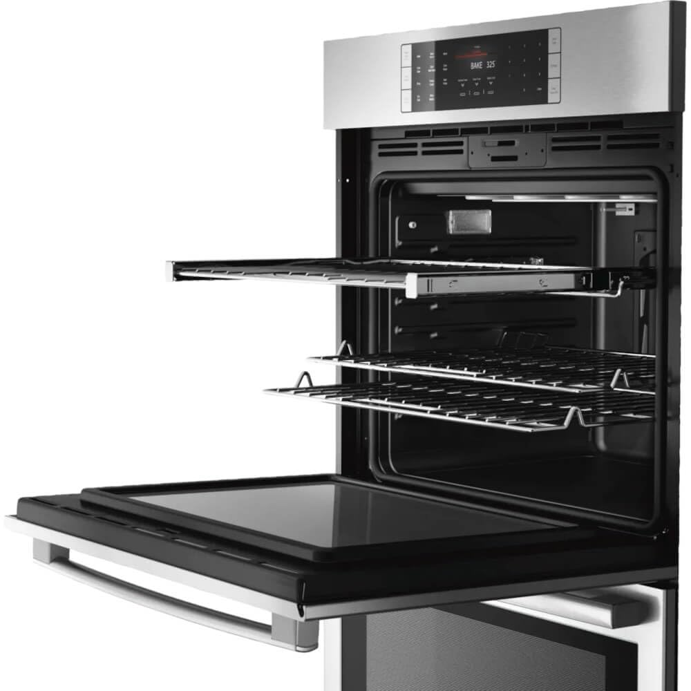 Bosch HBLP651UC 30-Inch Stainless Steel Double Wall Oven - Benchmark Series with Convection Baking & Self-Cleaning - Perfect for Modern Kitchens & Home Baking Enthusiasts