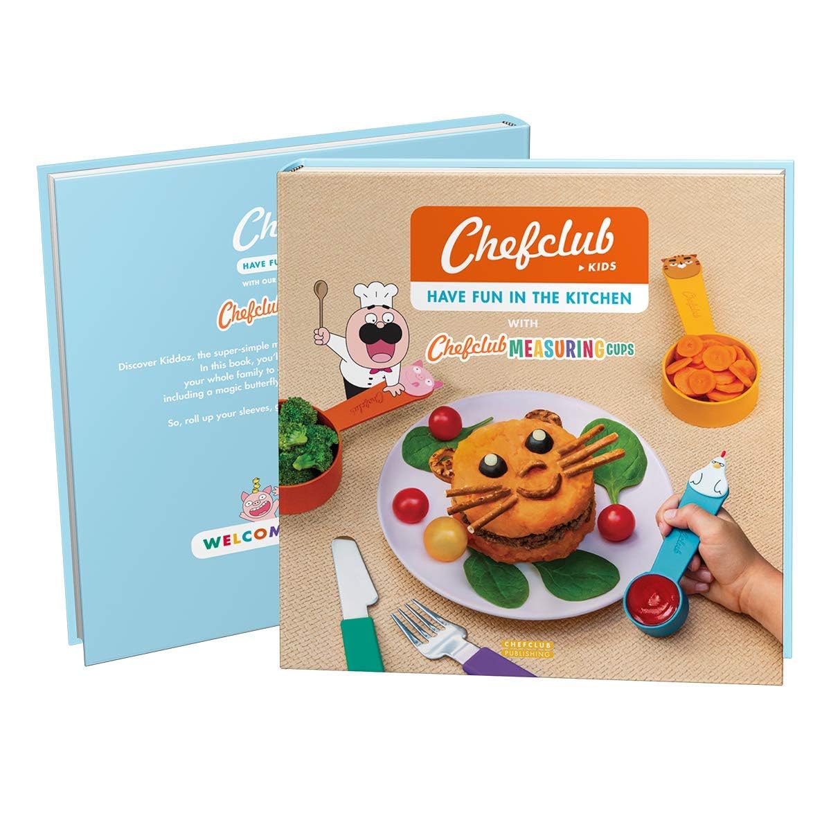 Chefclub Kids Measuring Cups Set - Fun & Educational Kitchen Tools for Baking & Cooking - Perfect for Kids Learning Measurements & Recipes