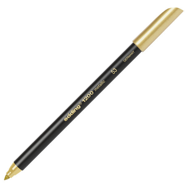 edding 1200 Metallic Permanent Markers - 12 Vibrant Colors for DIY Crafts, Scrapbooking & Home Decor - Premium Quality Metallic Ink Pens for Artists & Crafters