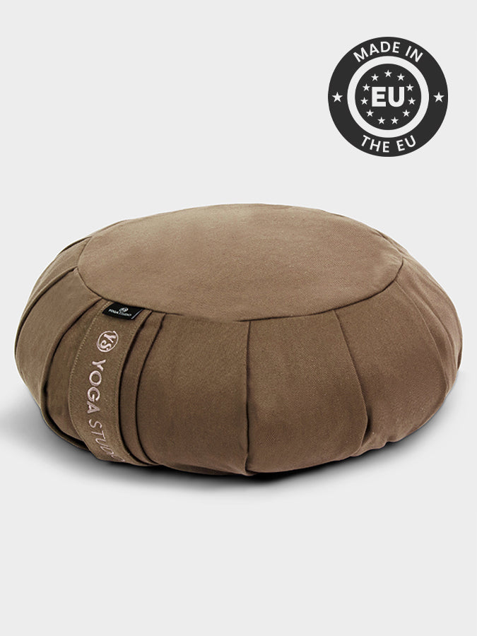 Organic Buckwheat Zafu Meditation Cushion - Round Yoga Pillow for Comfortable Seating, Posture Support & Zen Practice - Perfect for Home, Studio & Meditation Spaces