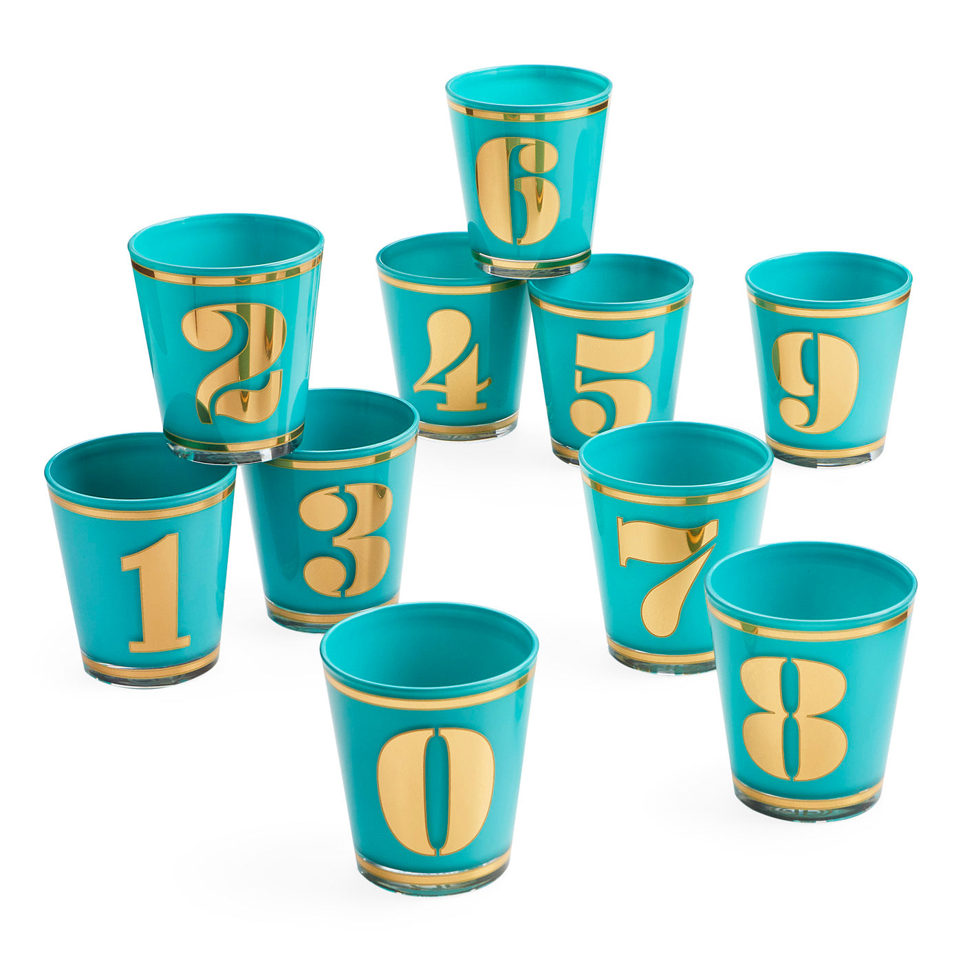 Lucky Number Whiskey Rocks Glass Set - Engraved Drinking Glasses for Bourbon, Scotch & Cocktails - Perfect for Home Bar, Parties & Gifts