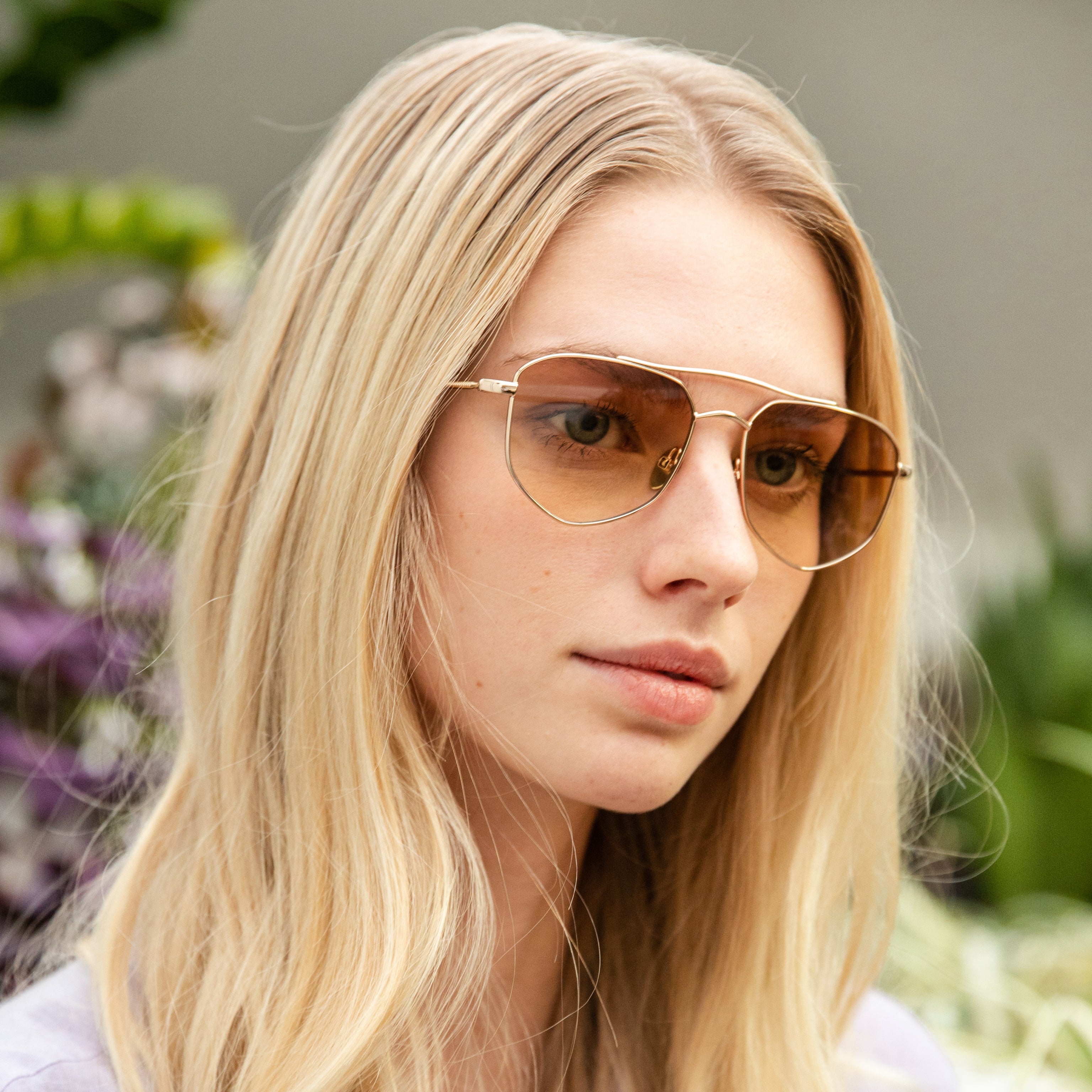 Andrea Light Brown Gradient Sunglasses - Polarized UV Protection for Women - Perfect for Driving, Beach & Outdoor Activities