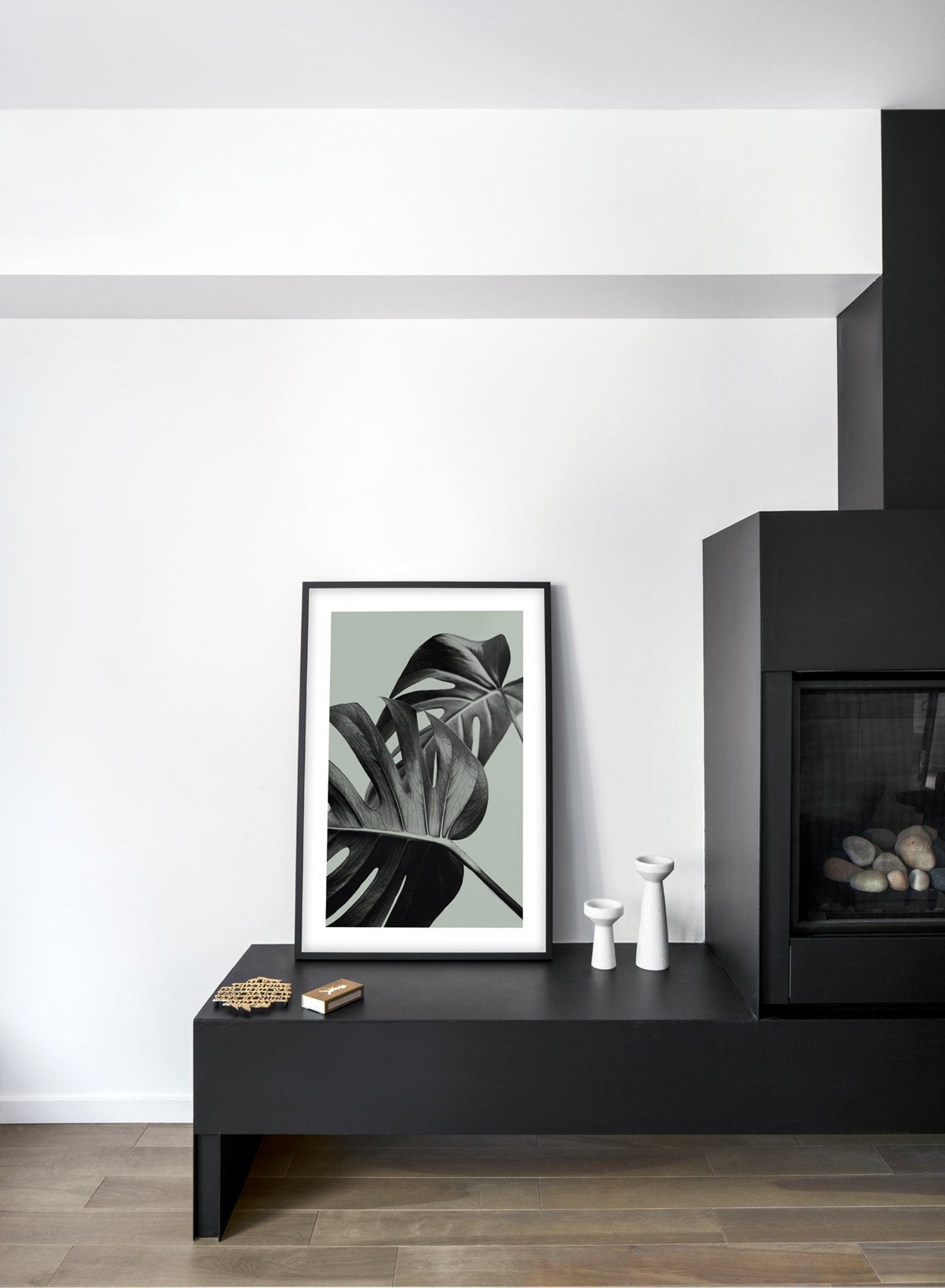 Green Overlap Poster - Modern Abstract Wall Art for Home, Office & Classroom Decor