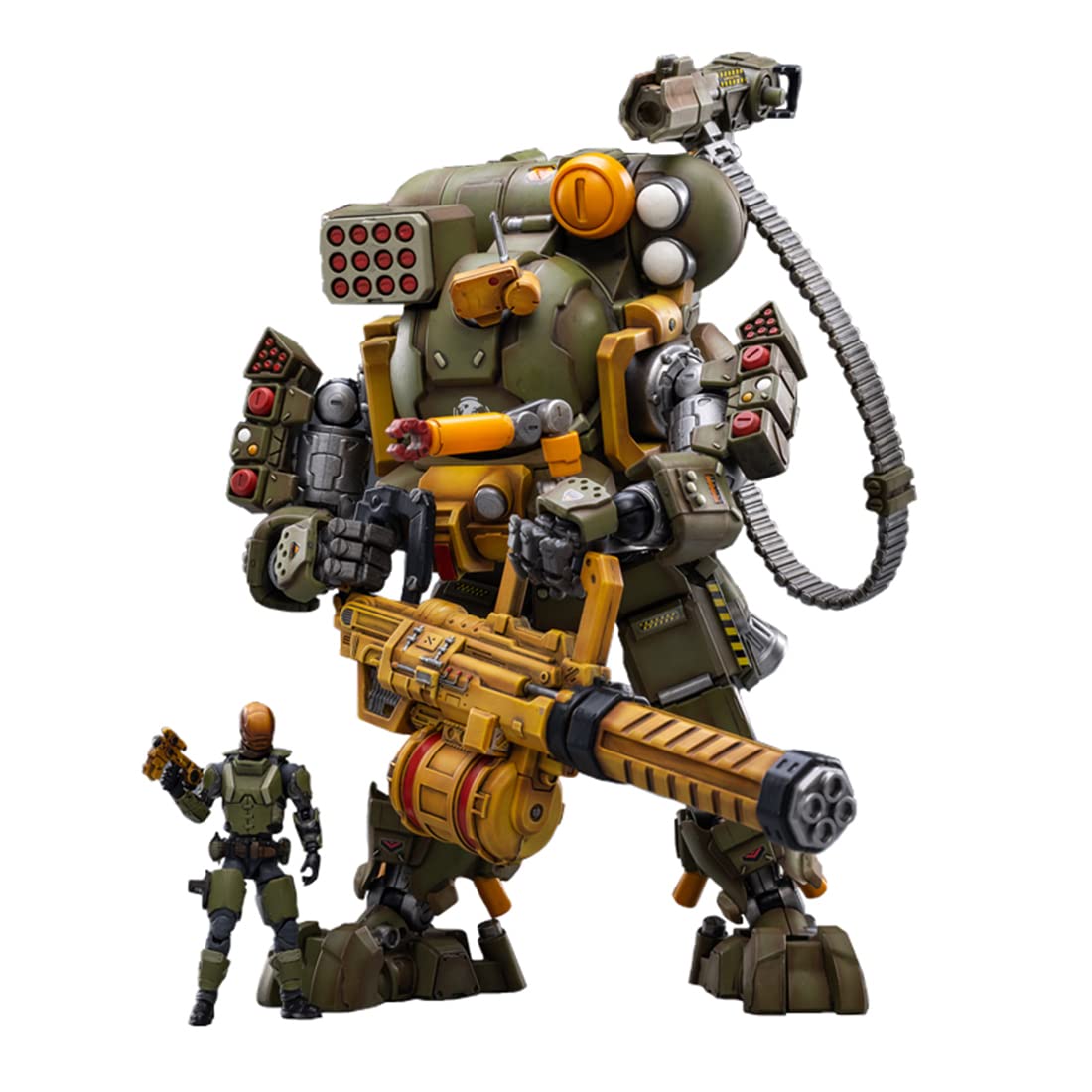 1/25 Scale Tactical Mecha Soldier Action Figure - Flexible Military Model with Accessories - Collectible Army Toy for Kids & Adults (IH03625SZIV16K) - Perfect for Display, Role Play and Gift Giving