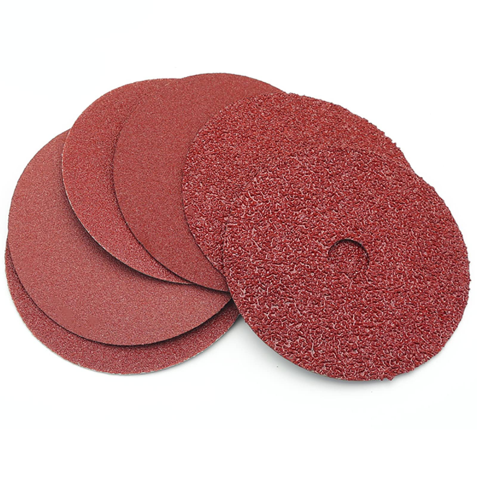 50-Pack 100mm Fiber Sanding Discs - 60 Grit Aluminum Oxide Grinding Wheels for Angle Grinder - Perfect for Metal Rust Removal, Wood Sanding & Surface Preparation