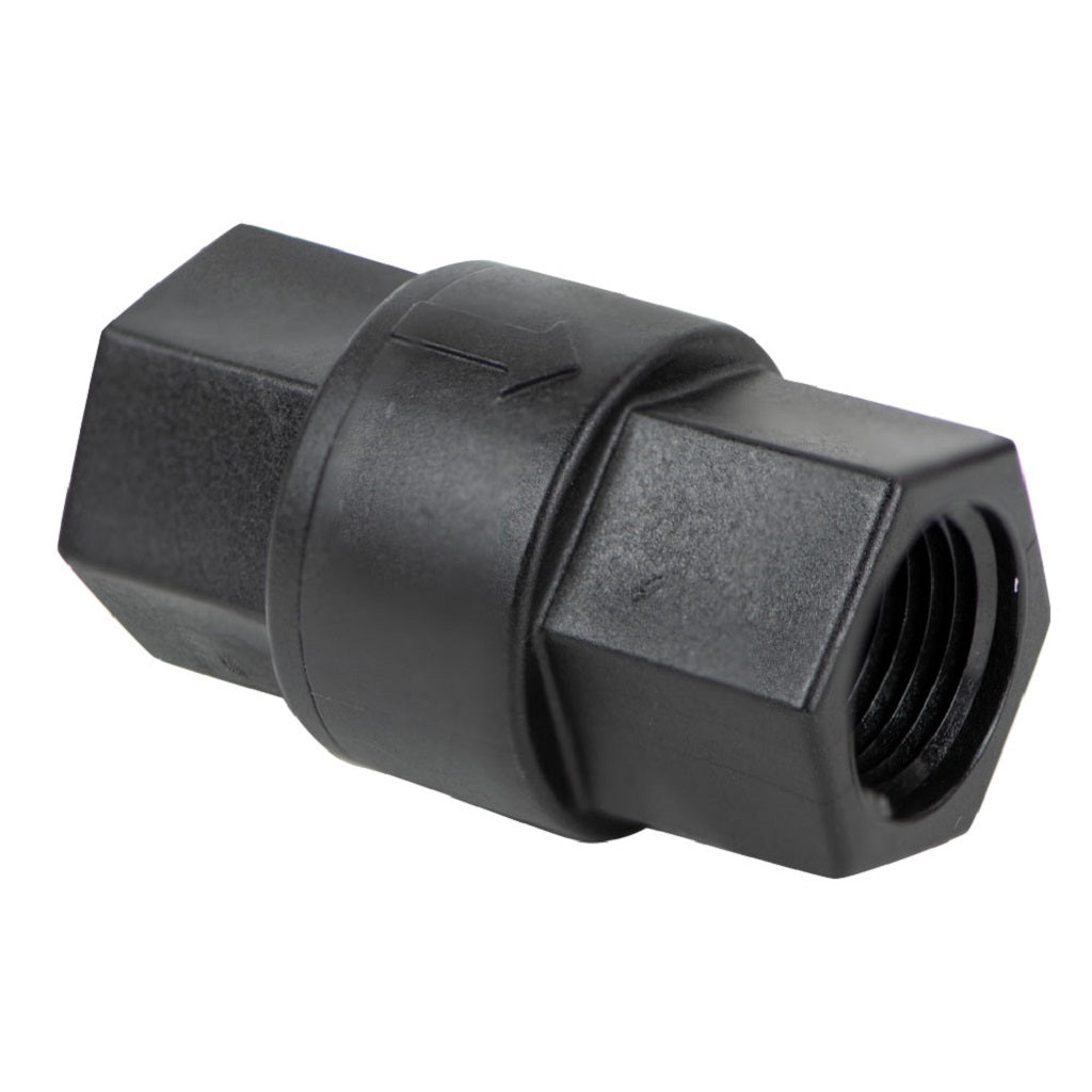 Compact Poly Plastic Check Valves - Chemical Resistant, 125 PSI for Harsh Environments | Ideal for Industrial, Plumbing & Water Treatment Systems