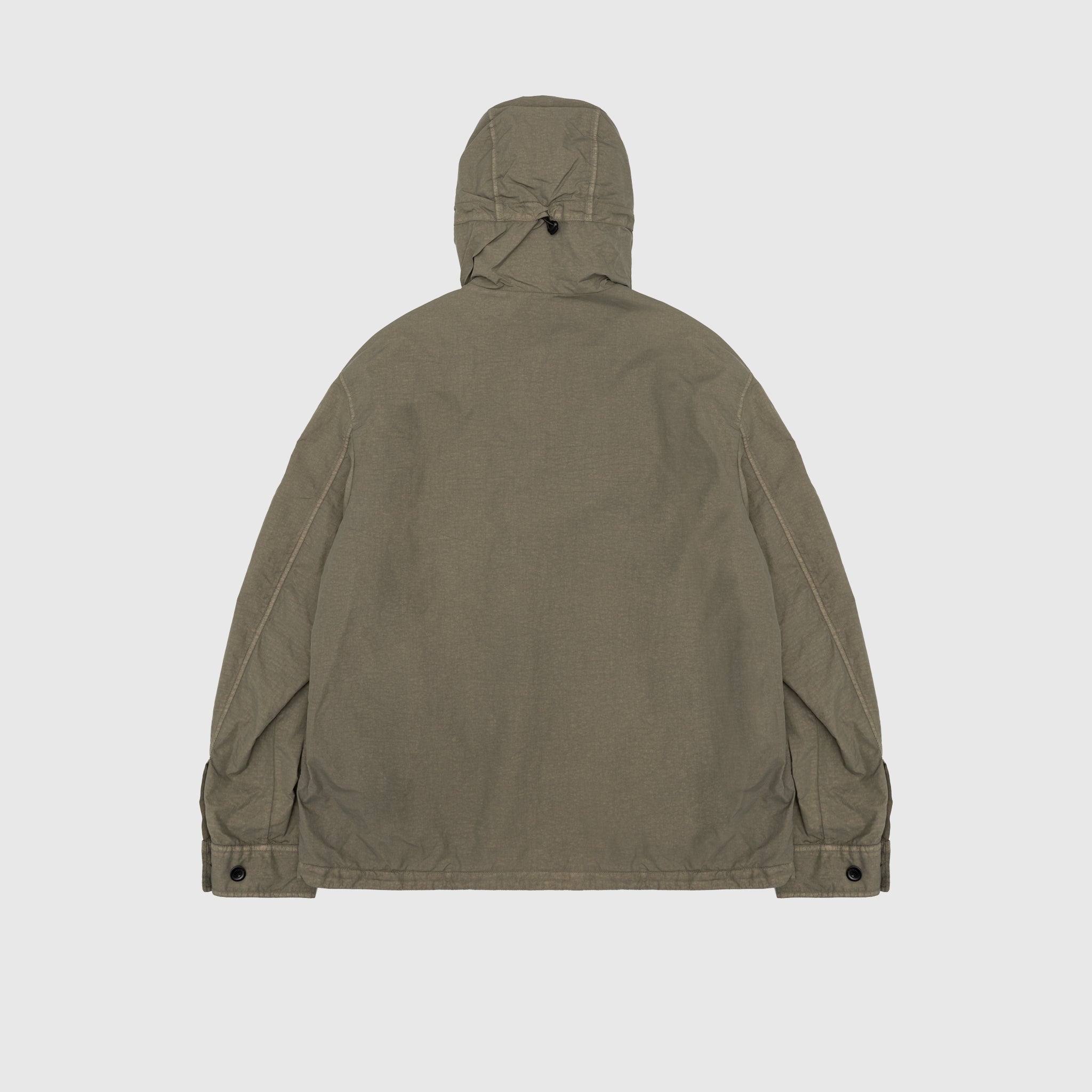 FLATT NYLON HOODED OVERSHIRT - Lightweight Water-Resistant Jacket for Men & Women | Perfect for Outdoor Activities, Travel & Casual Wear