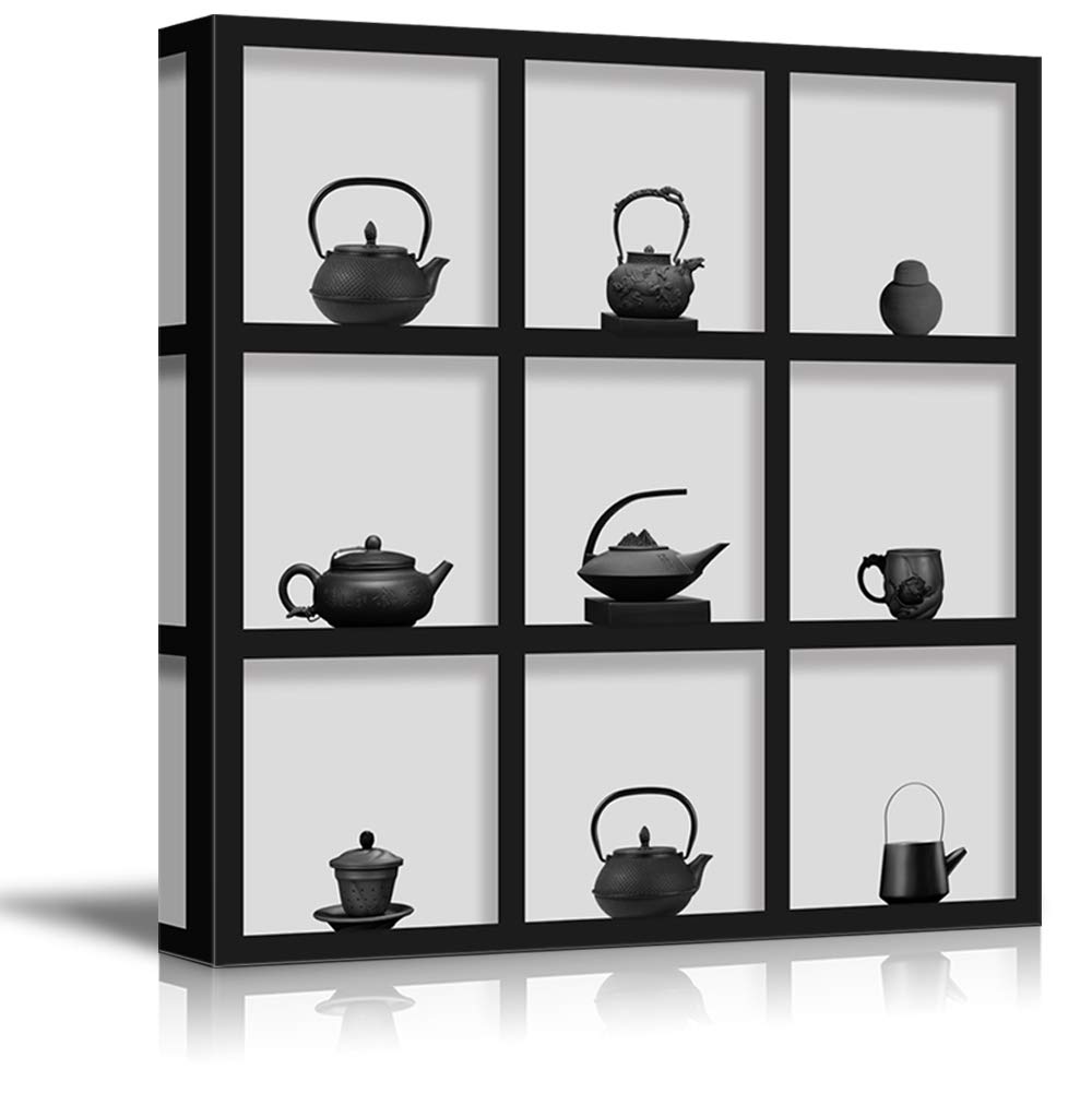 Wall26 Canvas Wall Art Ceramic Jug Pictures - 24x24 Inches Framed Canvas Prints for Bedroom, Living Room, Office, and Dining Room Decorations