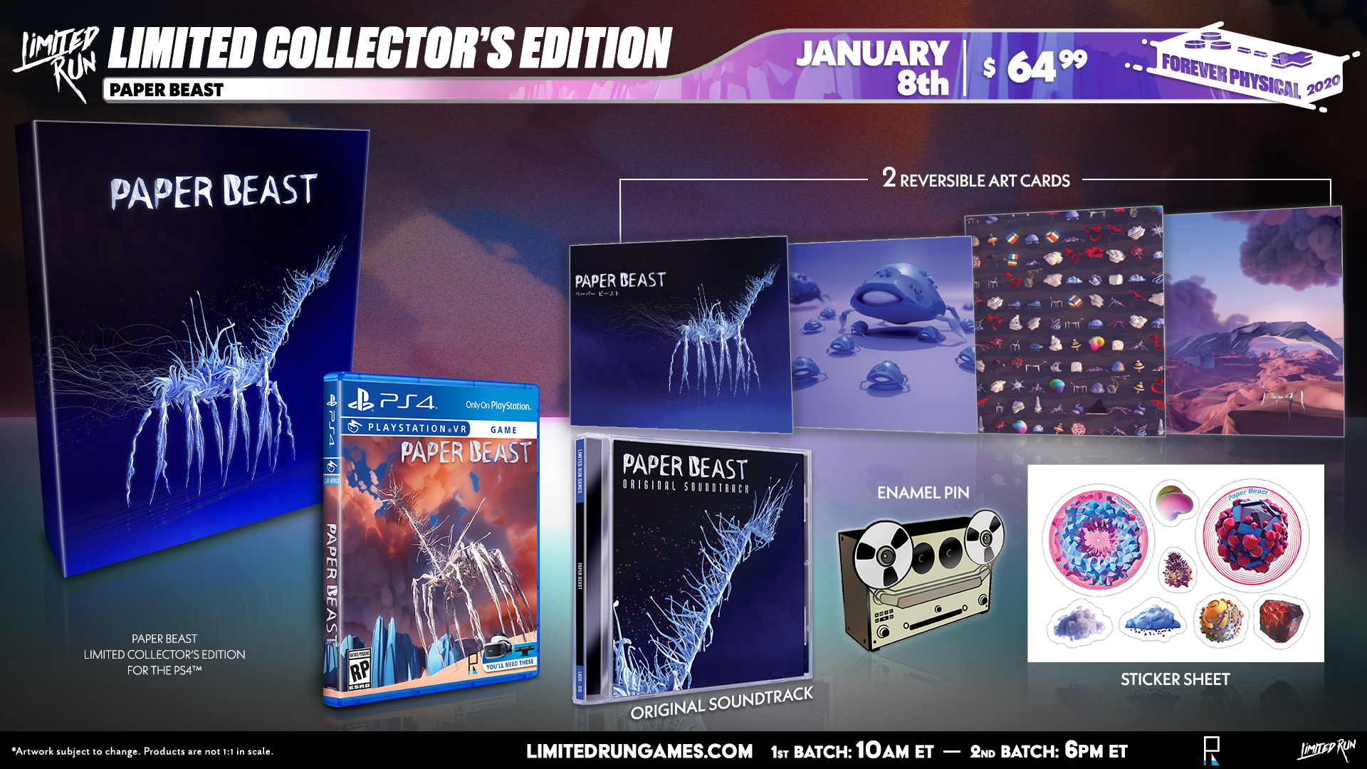 Limited Run #384: Paper Beast Collector's Edition (PSVR) - Immersive VR Adventure Game for PlayStation VR Headsets - Perfect for Gaming Enthusiasts and Collectors