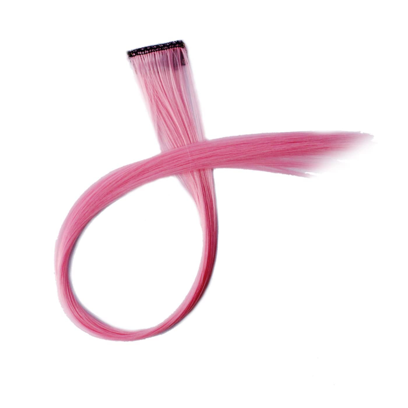 KAVIN Clip In Straight Hair Extensions Set of 2 - Colored Hair Streaks & Highlights for Women & Girls (Peach) | Halloween Costume Accessories, Cosplay & Party Hairstyle Enhancer