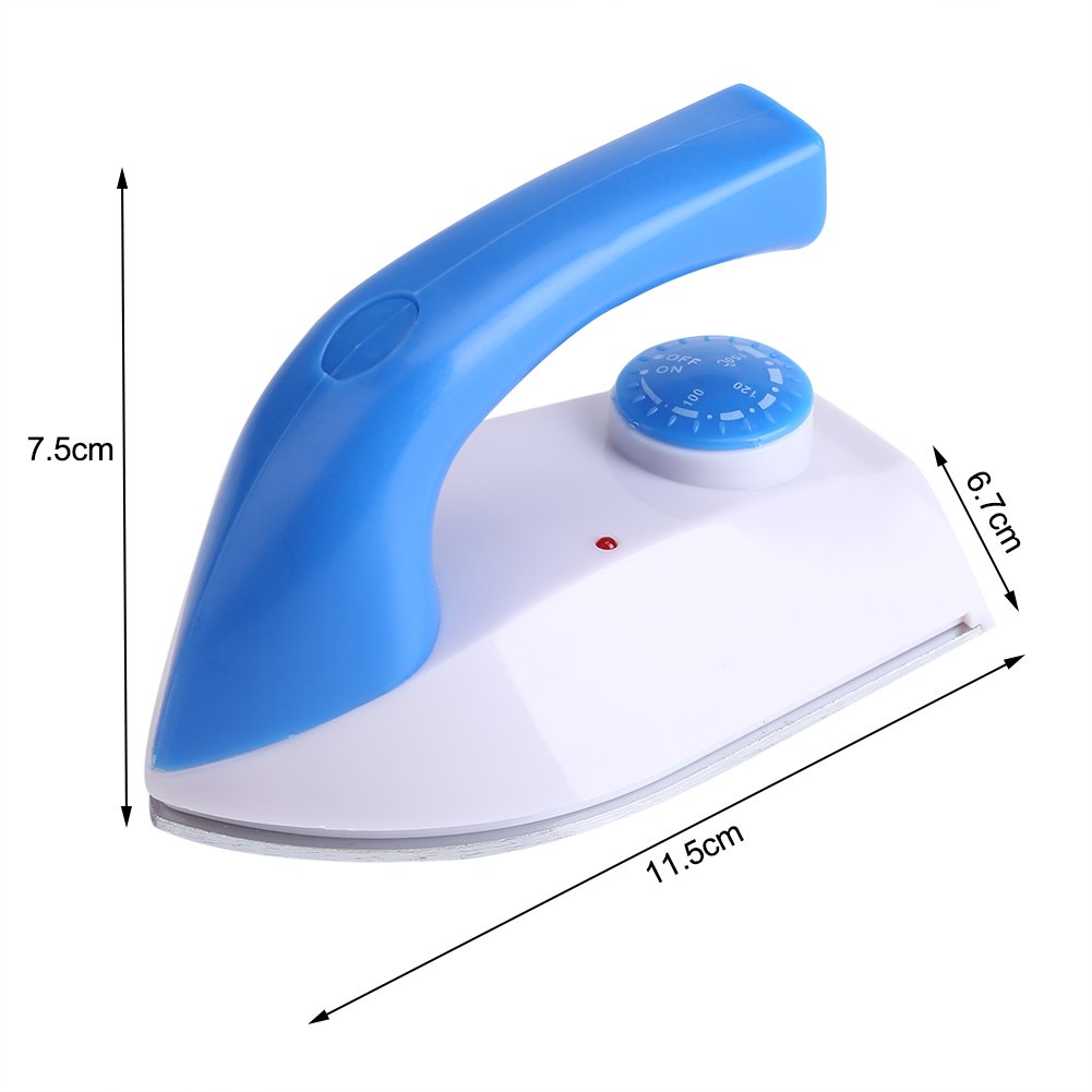 Mini Iron 100W - Portable Handheld Iron & Heat Press Machine with Adjustable Temperature 0-150°C - Compact Travel Iron for Clothes, Beads, Patches, T-Shirts, Shoes & Bags - Perfect for DIY Crafts, Home Use & Travel