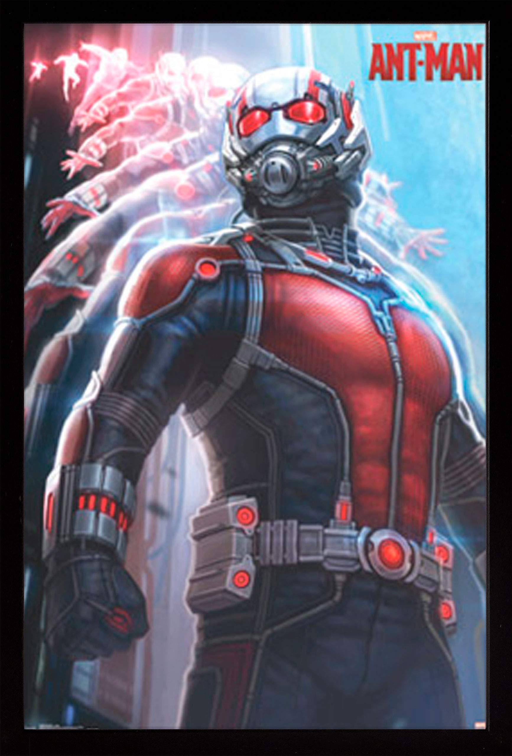 FRAME USA Marvel's Ant-Man - Scott Lang Movie Poster (24x36) - Black Affordable Medium Picture Frame for Home Theater, Bedroom & Office Decor