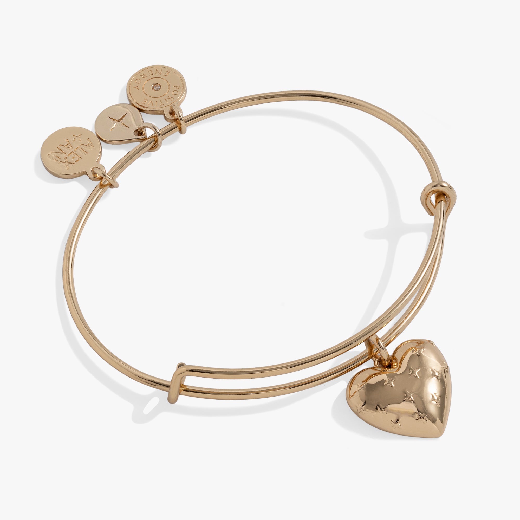14K Gold Heart Charm Bracelet for Women - Elegant Adjustable Bangle for Valentine's Day, Anniversary & Everyday Wear