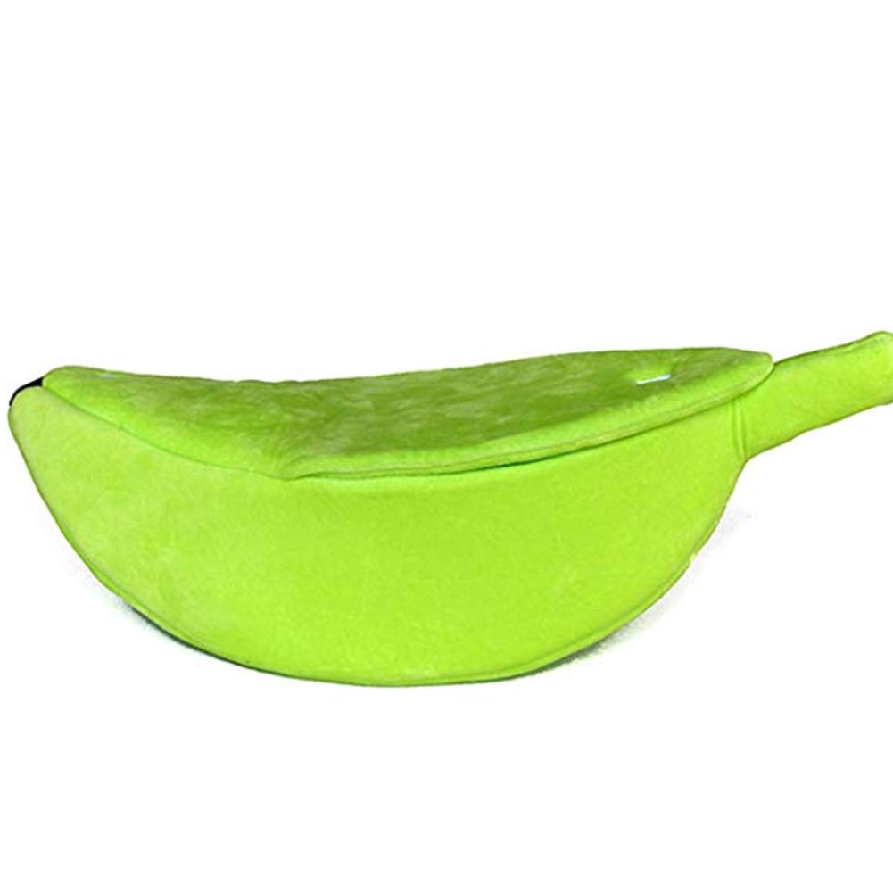 Soft Cat Bed House - Cozy Pet Cuddle Bed for Cats, Kittens & Small Dogs | Banana Design Green Pet Supplies | Perfect for Indoor Lounging & Nap Time