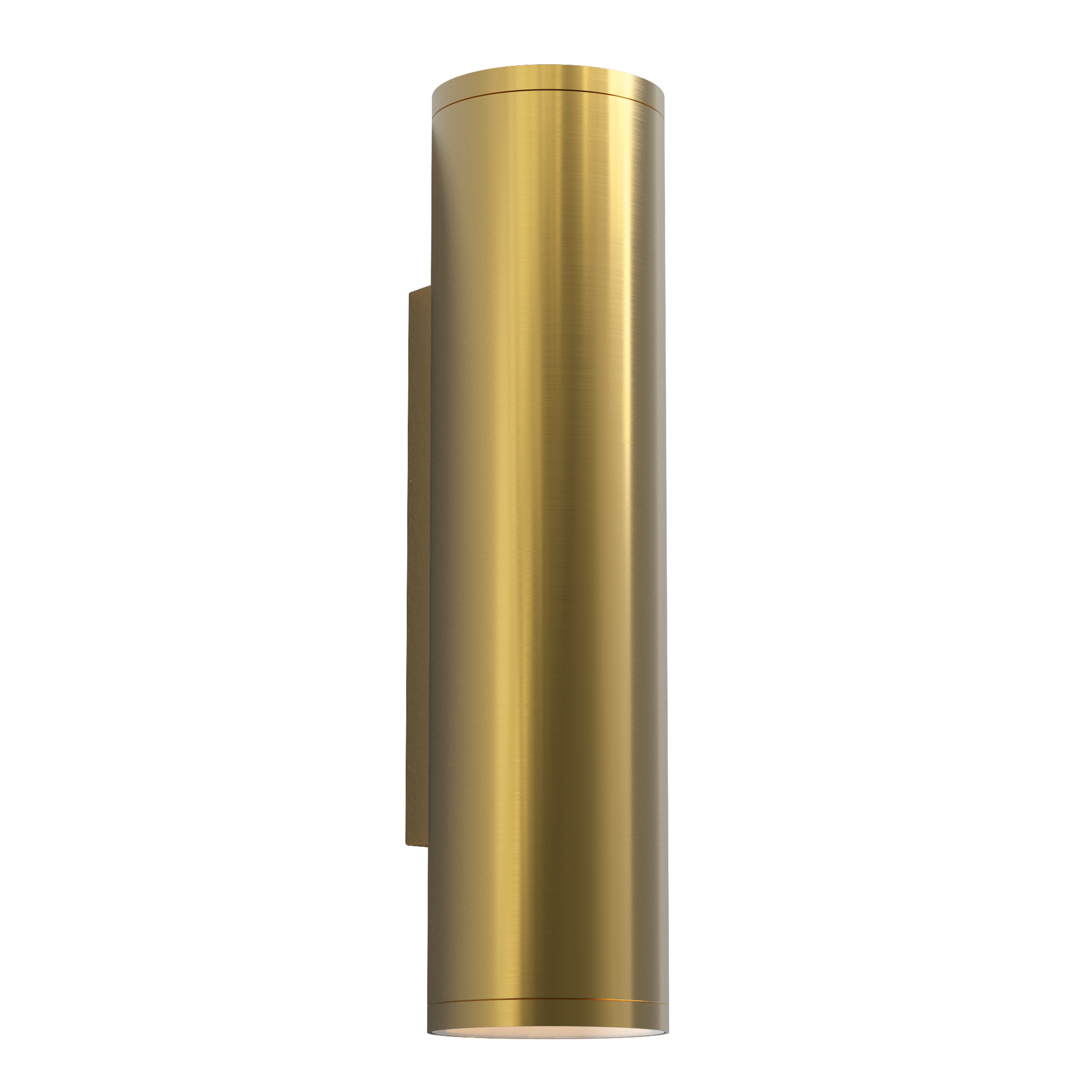 Ava 1/2Lt Coastal Wall Light - Brushed Stainless Steel/PVD Brushed Brass GU10 IP44 - Perfect for Beach House, Patio & Outdoor Lighting