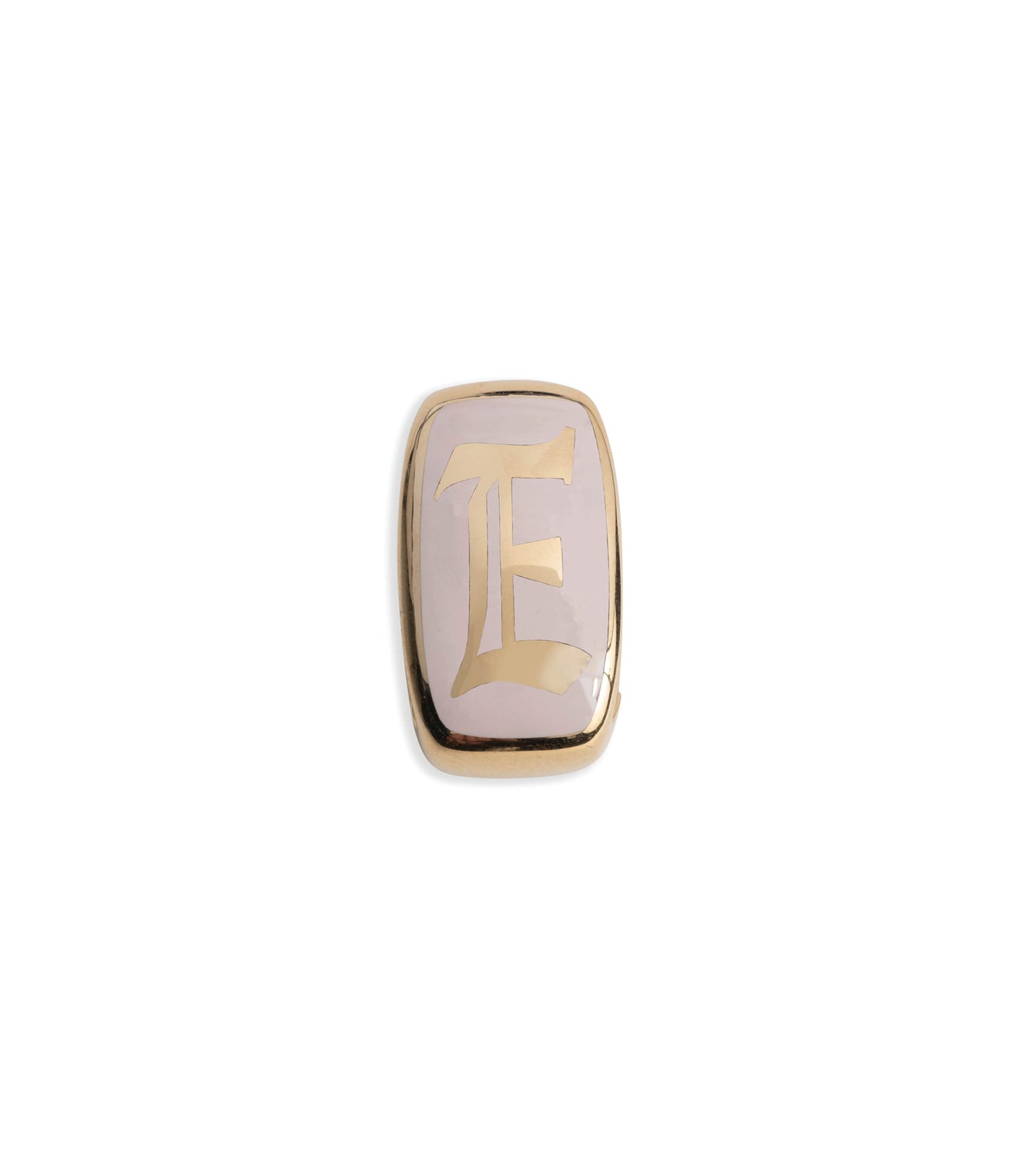 Personalized Blush Ceramic Oversized Heart Slide with Initials & Numbers - Perfect for Valentine's Day Gifts, Wedding Favors, and Home Decor