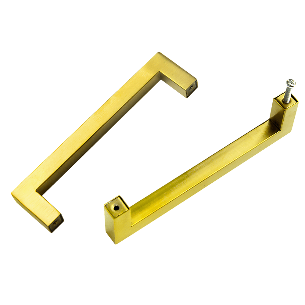 15 Pack Brushed Brass Drawer Pulls - 128mm Kitchen Cabinet Handles with Gold Finish - Perfect for Modern Cabinets, Dressers & Furniture Upgrades