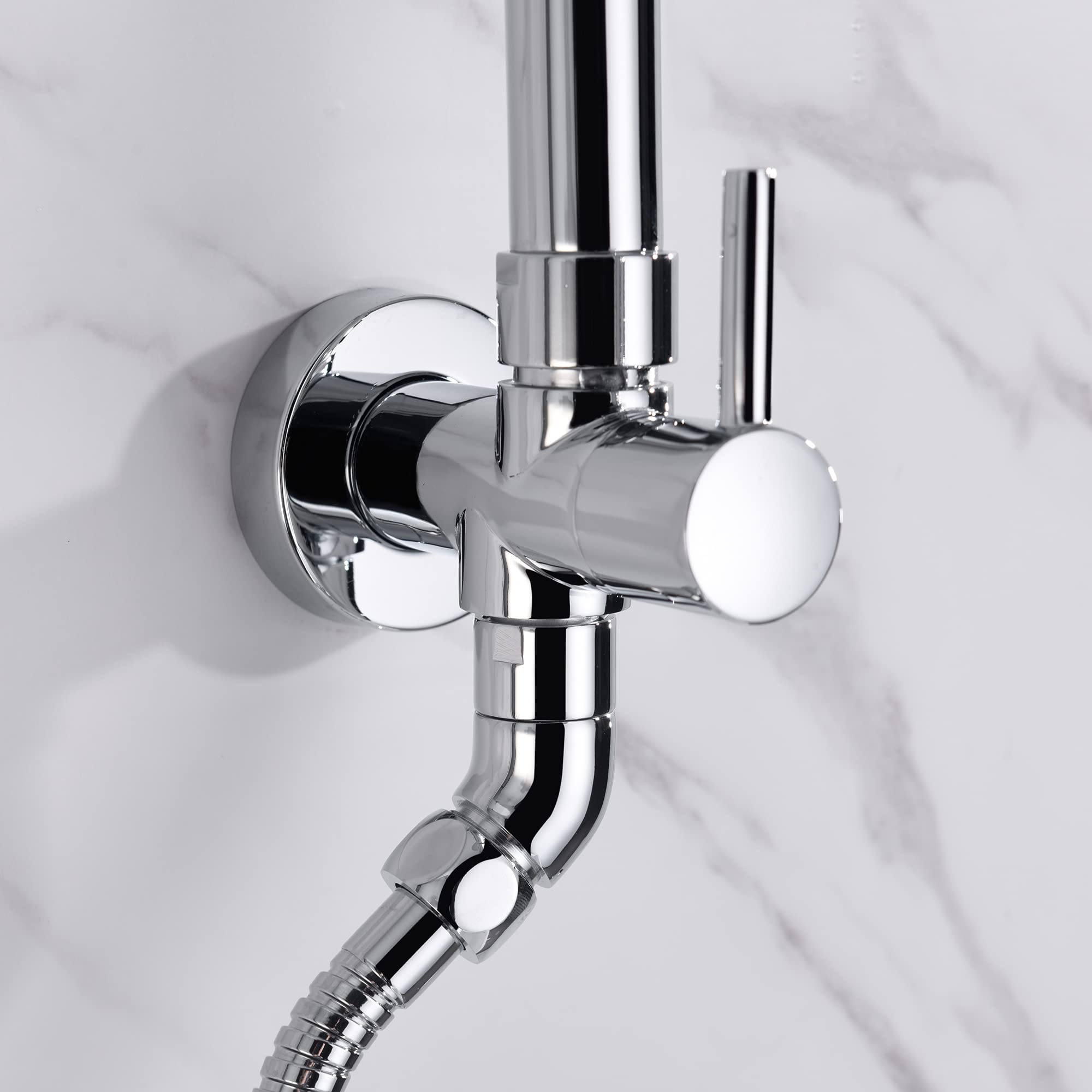 Premium 9 Inch Rain Shower Head System 2.5GPM - Chrome Finish Retrofit Showerhead for Luxurious Bathroom Upgrade | Perfect for Master Bath, Spa-Like Shower Experience & Water Conservation