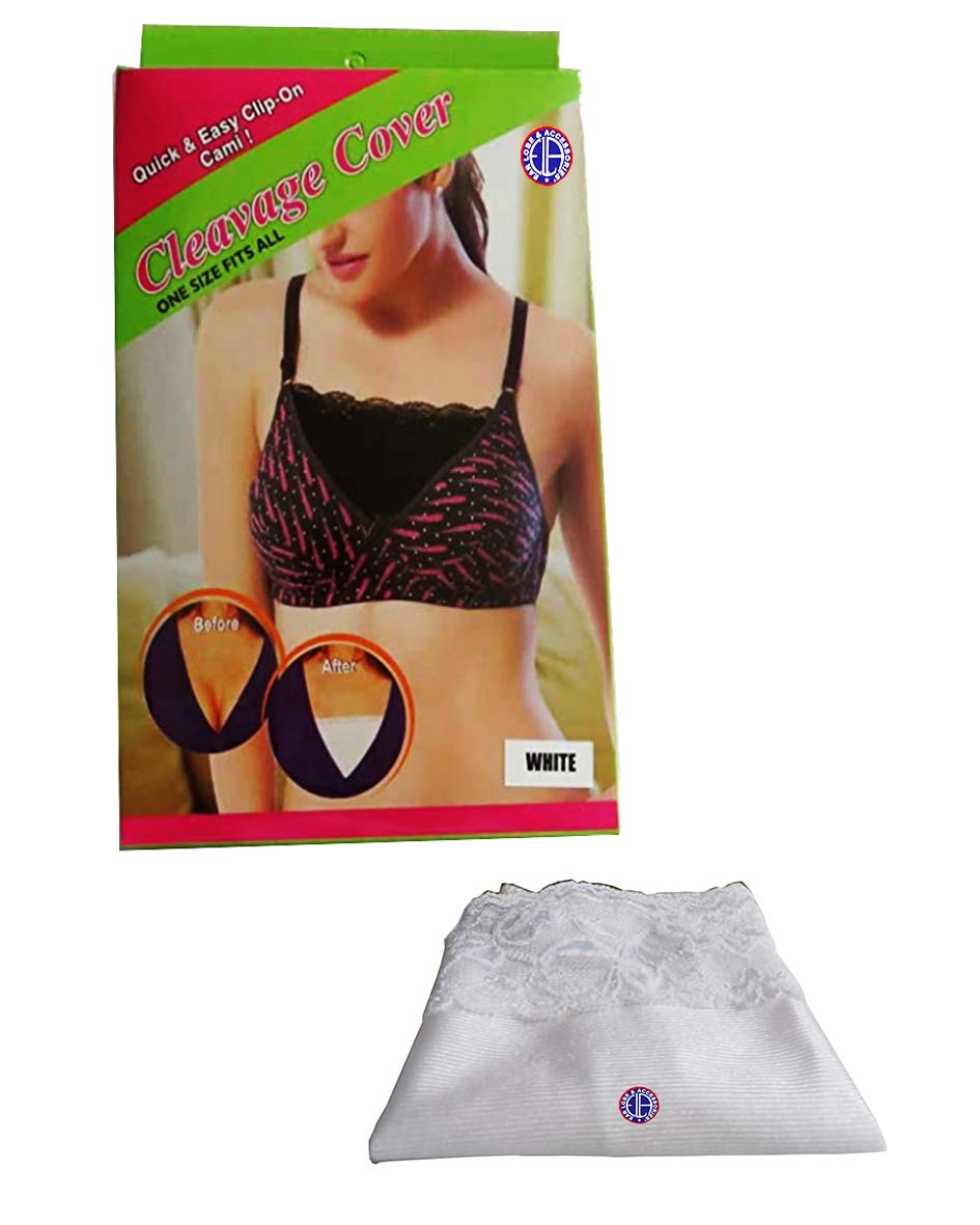 Ear Lobe Cover White - One Size Fits All for Cleavage & Accessories