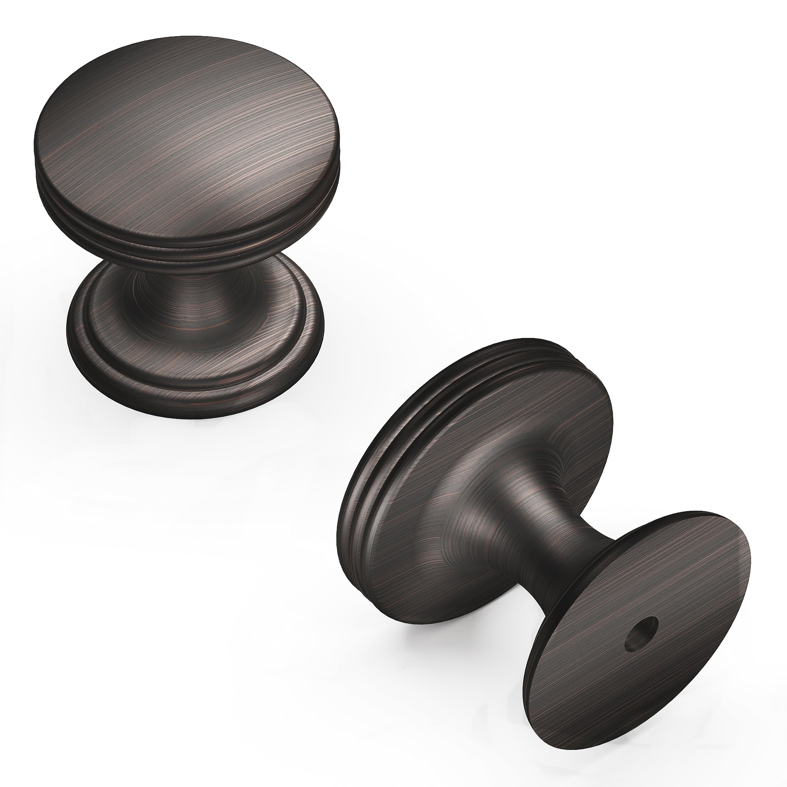 Vintage Bronze Zinc Cabinet Knob - Hickory Hardware P2140-VB 7/8