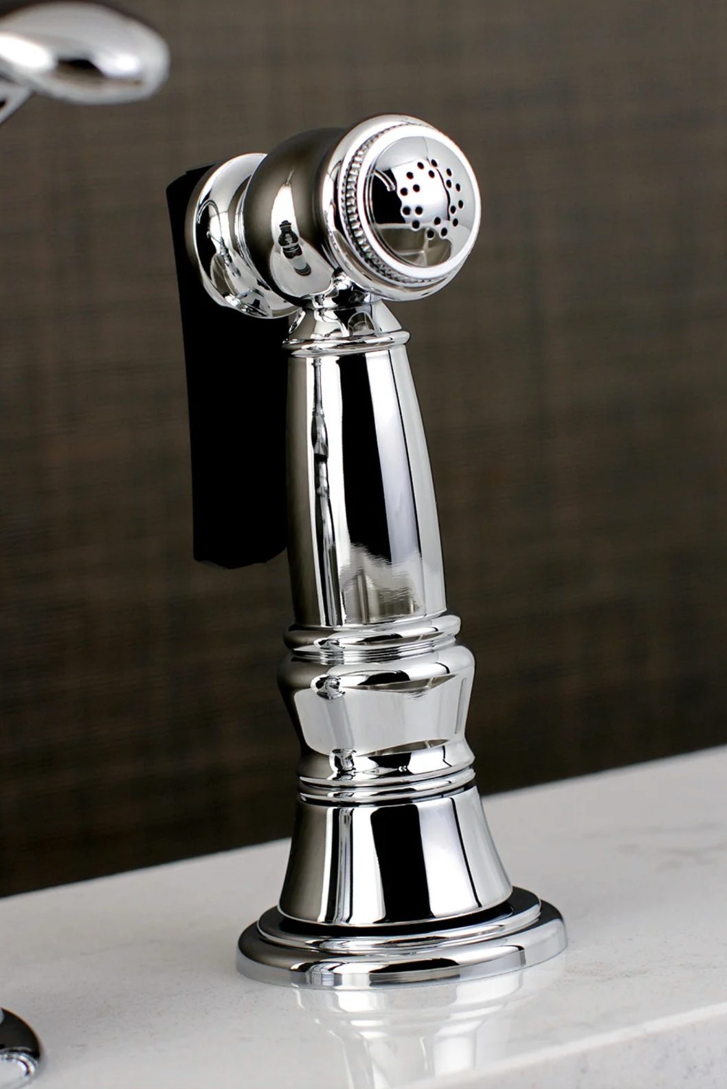 Single Handle 3 Hole Deck Mount Widespread Kitchen Faucet with Pull Down Sprayer - Perfect for Modern Kitchens, Dishwashing & Food Prep