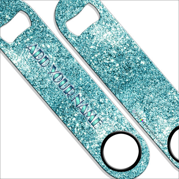 Personalized Speed Bottle Opener with Bling - Multiple Color Options for Beer, Soda & Champagne - Perfect for Parties, Weddings & Gifts